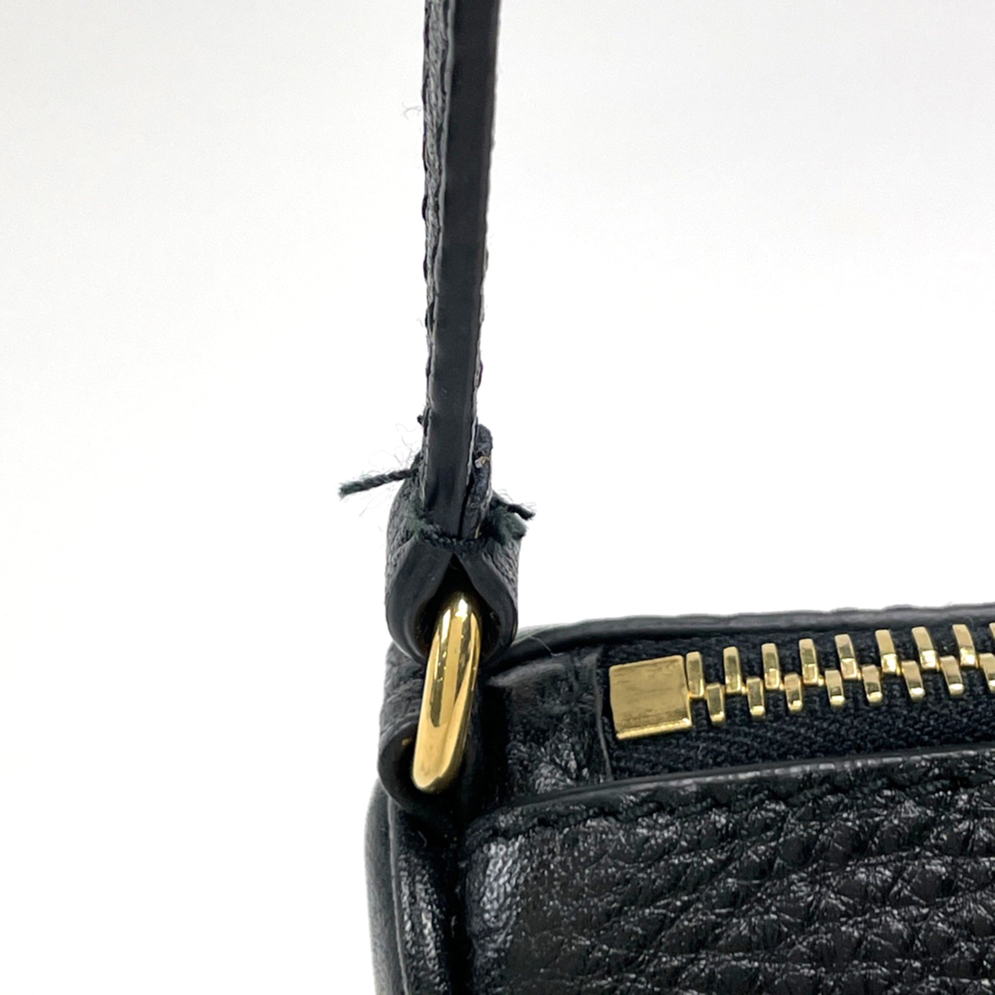 Prada Black Leather Handbag Pouch (Pre-Owned)