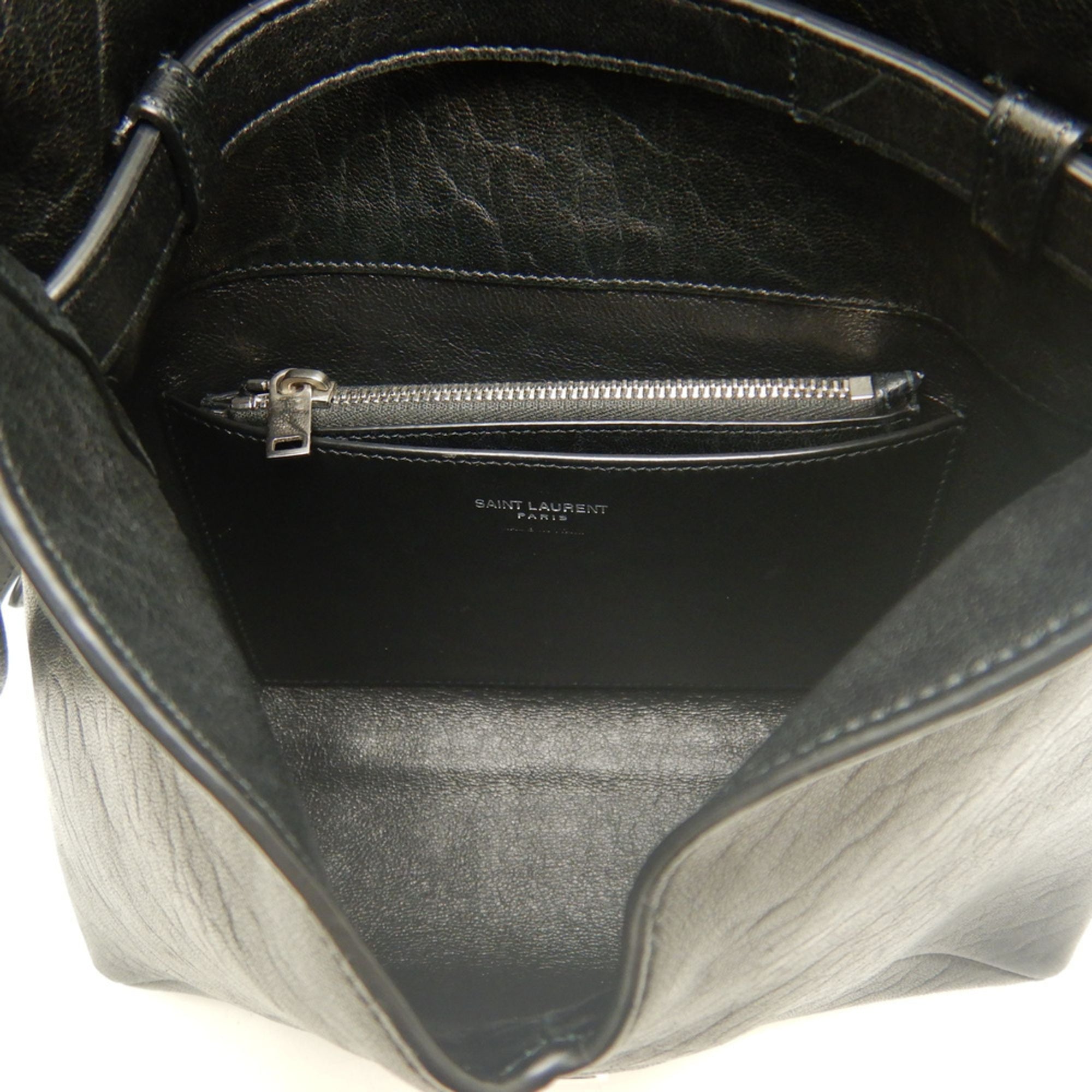 Yves Saint Laurent Black Leather Shoulder Bag (Pre-Owned)