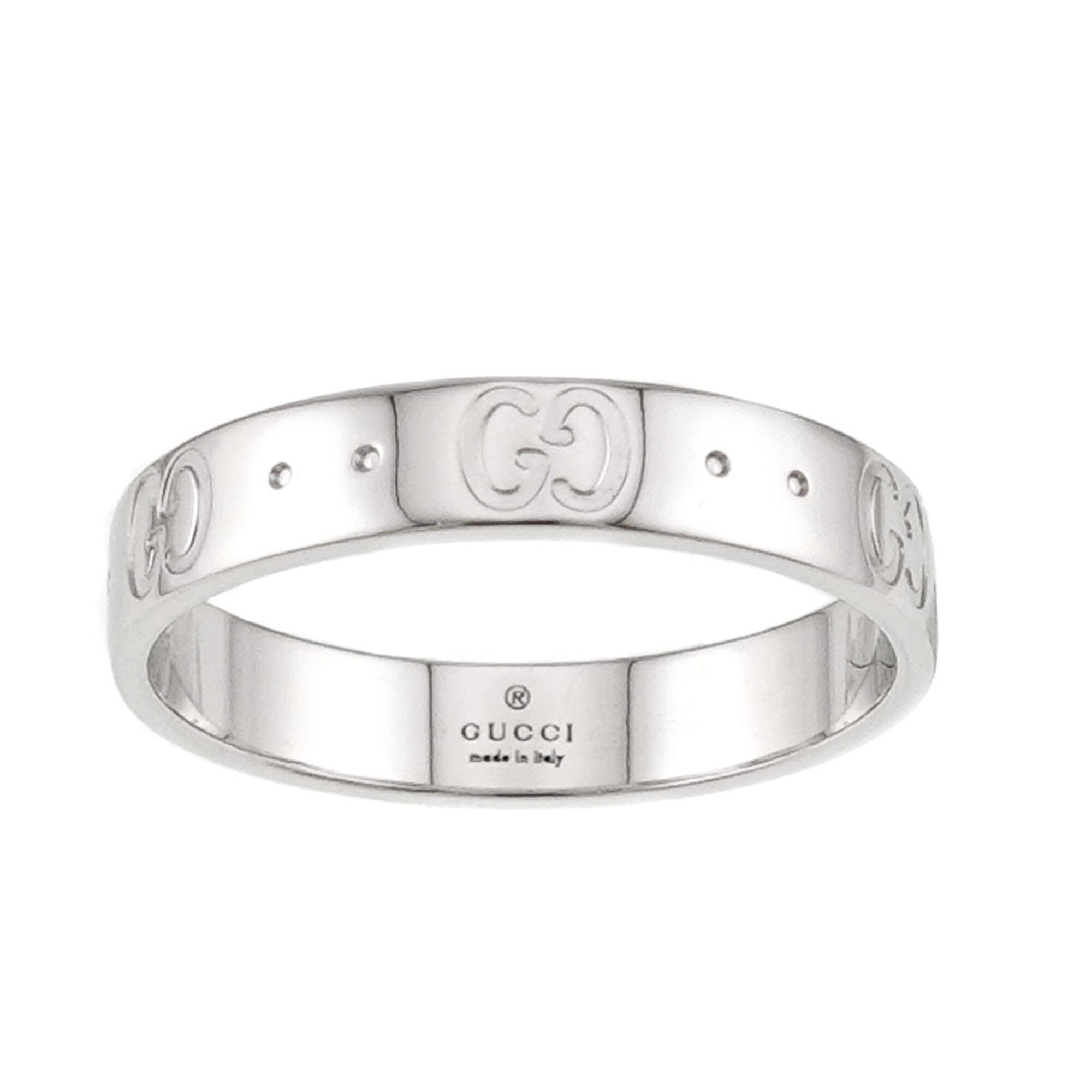 Gucci White Gold (18K) Band Ring (Pre-Owned)