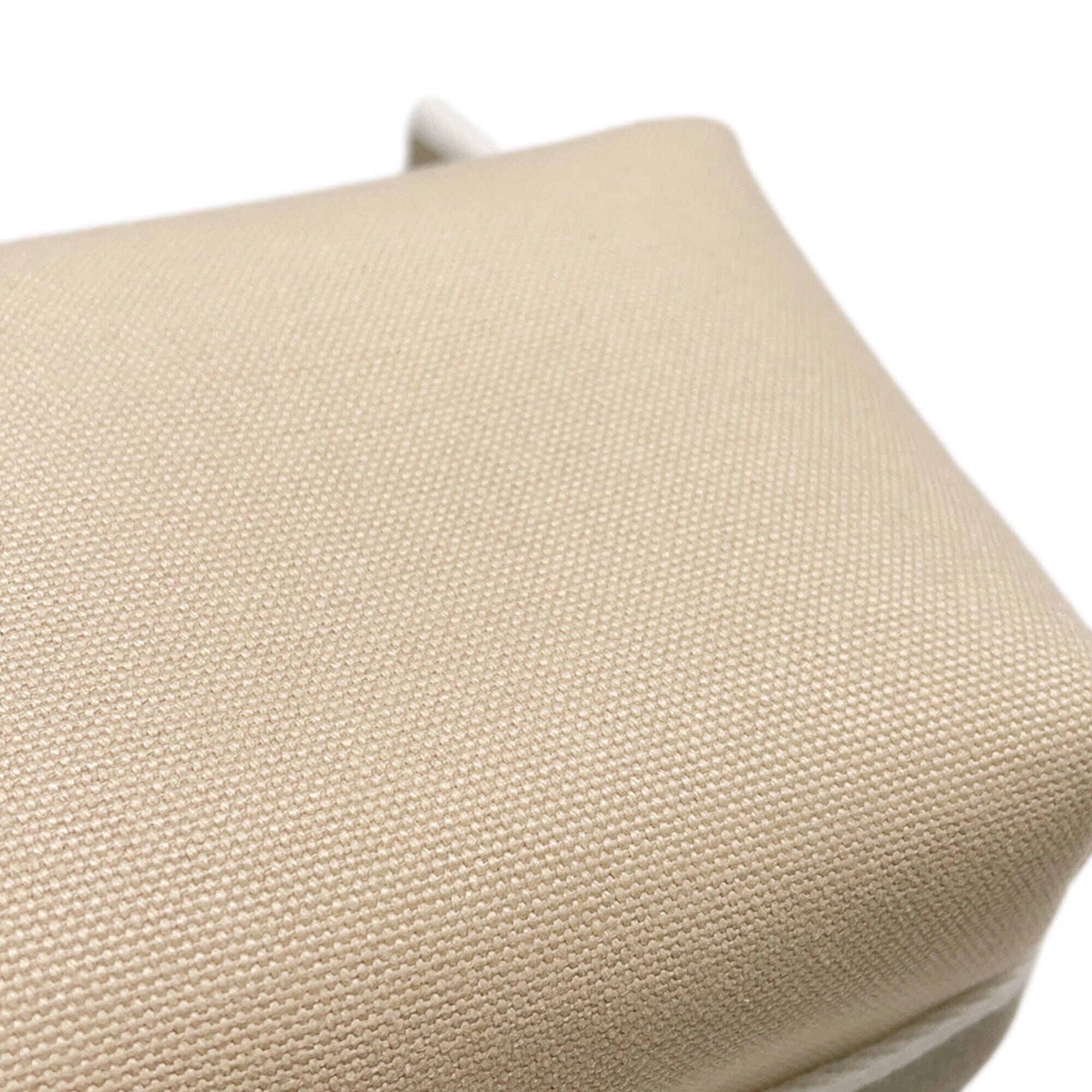 Hermes Kara Beige Canvas Pouch (Pre-Owned)