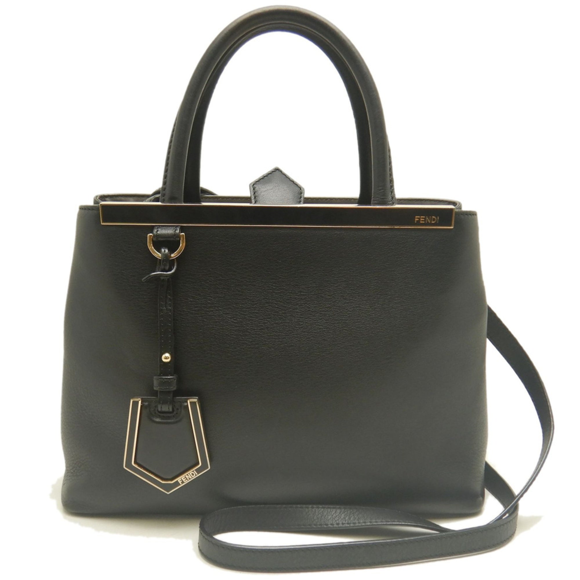 Fendi Black Leather Handbag (Pre-Owned)