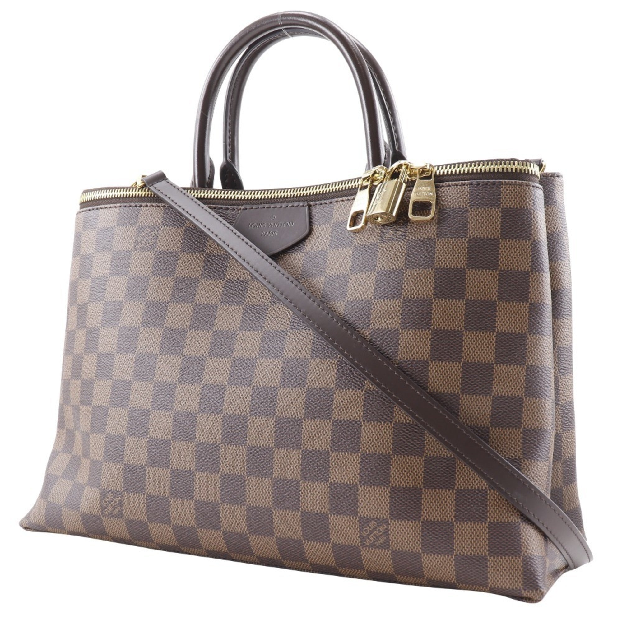Louis Vuitton Brown Damier Canvas Handbag (Pre-Owned)
