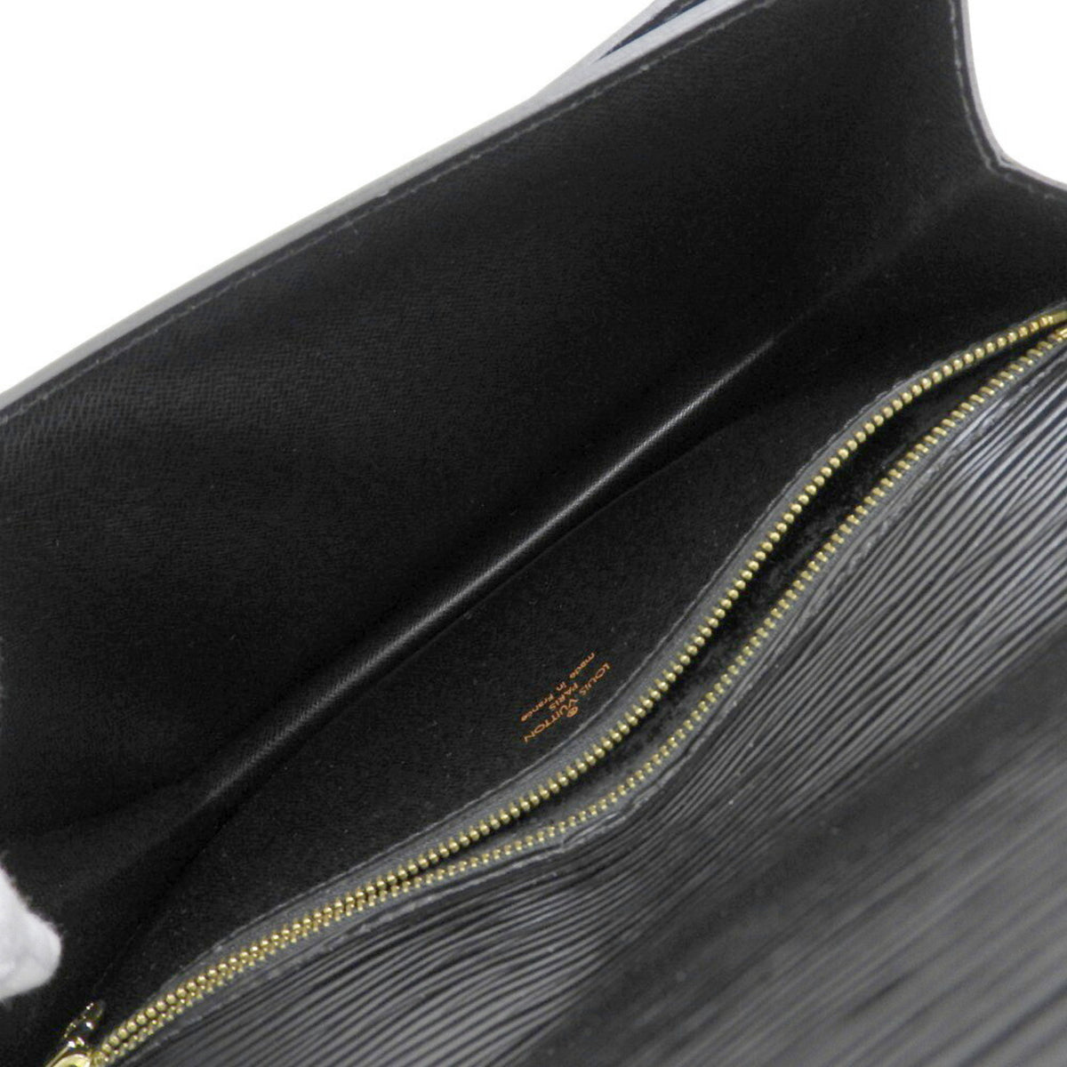 Louis Vuitton Black Noir Epi Leather Clutch Bag Pochette (Pre-Owned)
