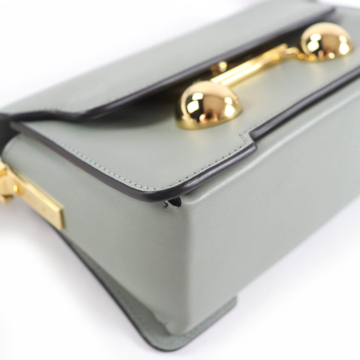 Marni Green Leather Shoulder Bag (Pre-Owned)