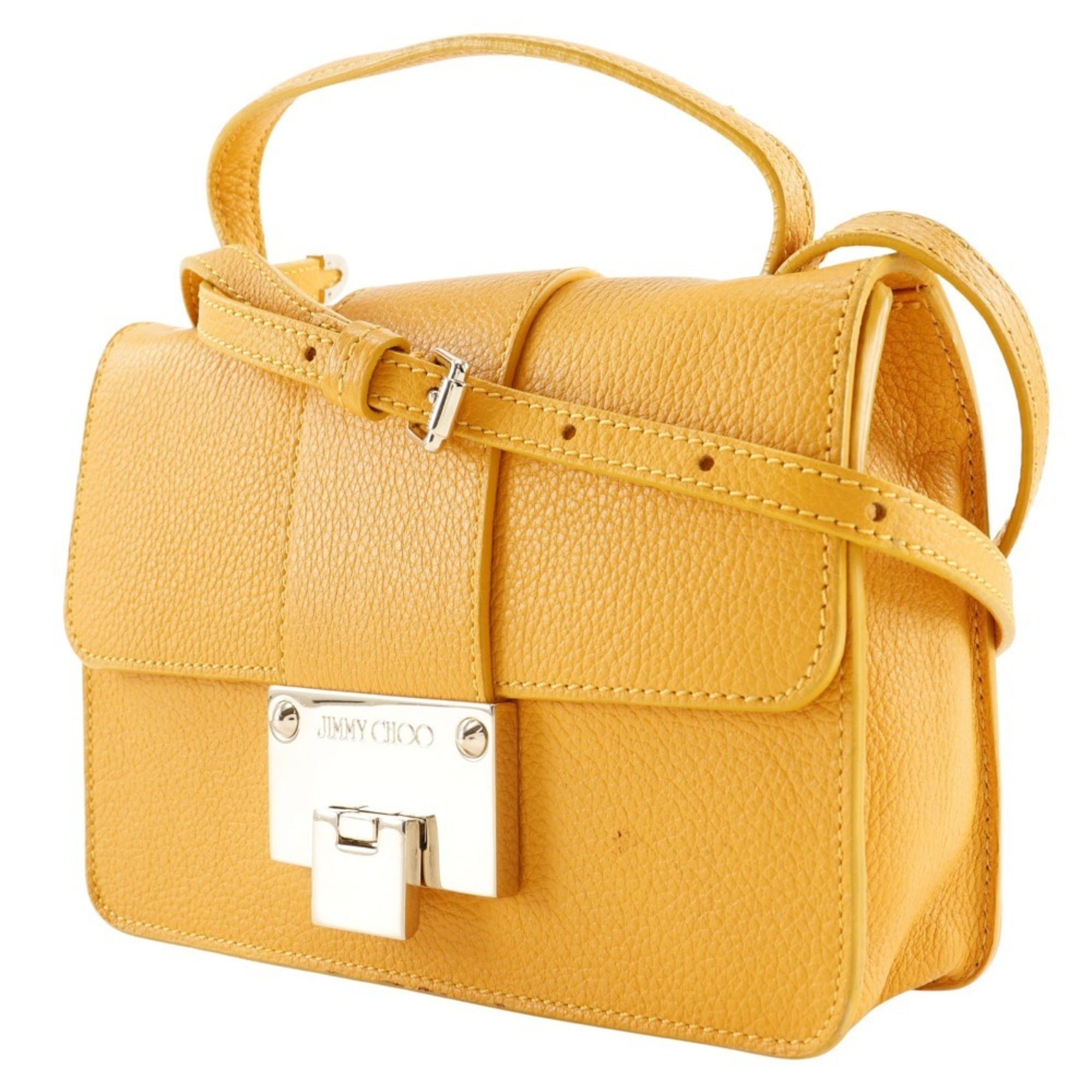 Jimmy Choo Yellow Leather Handbag (Pre-Owned)