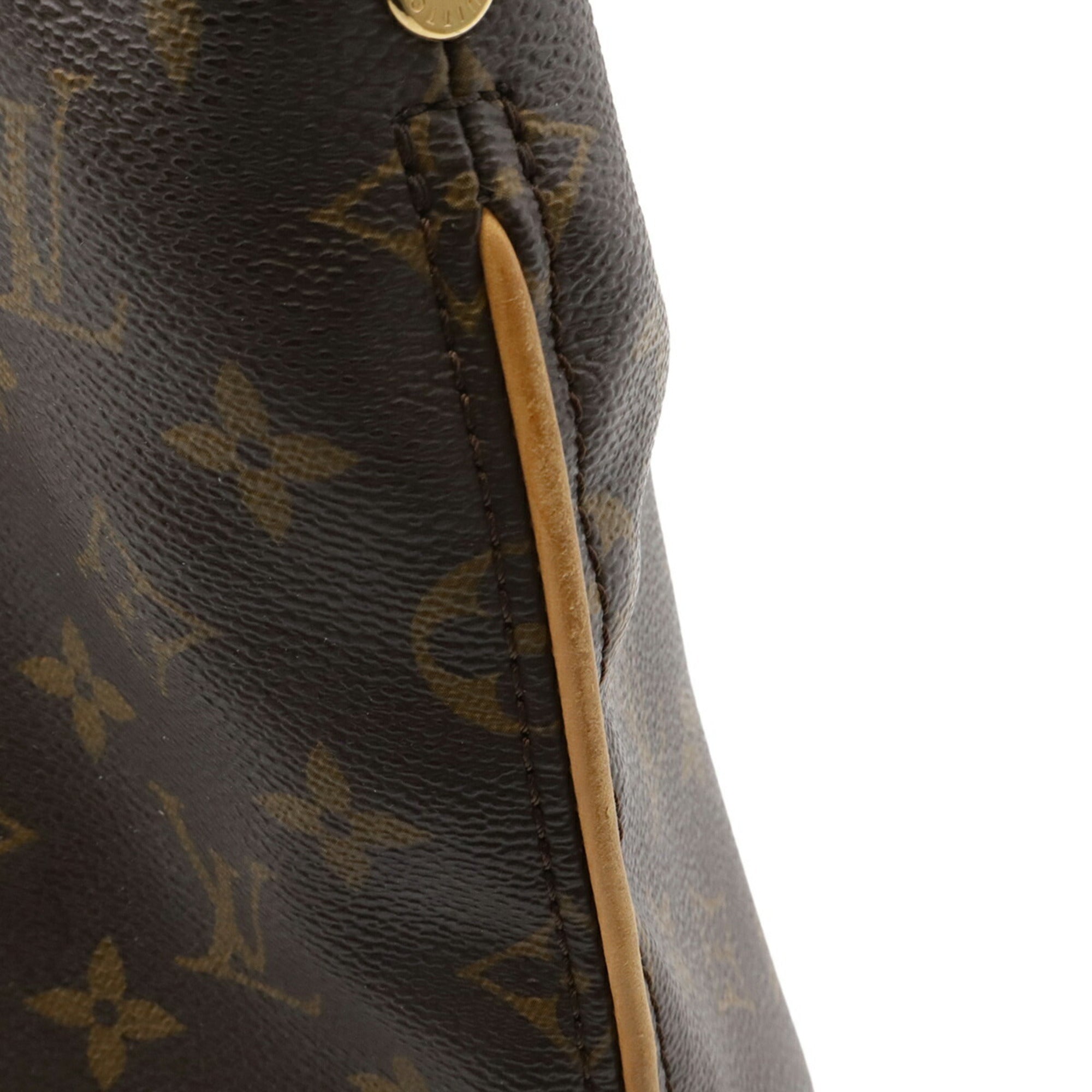 Louis Vuitton Brown Monogram Canvas Pvc Coated Canvas Shoulder Bag (Pre-Owned)