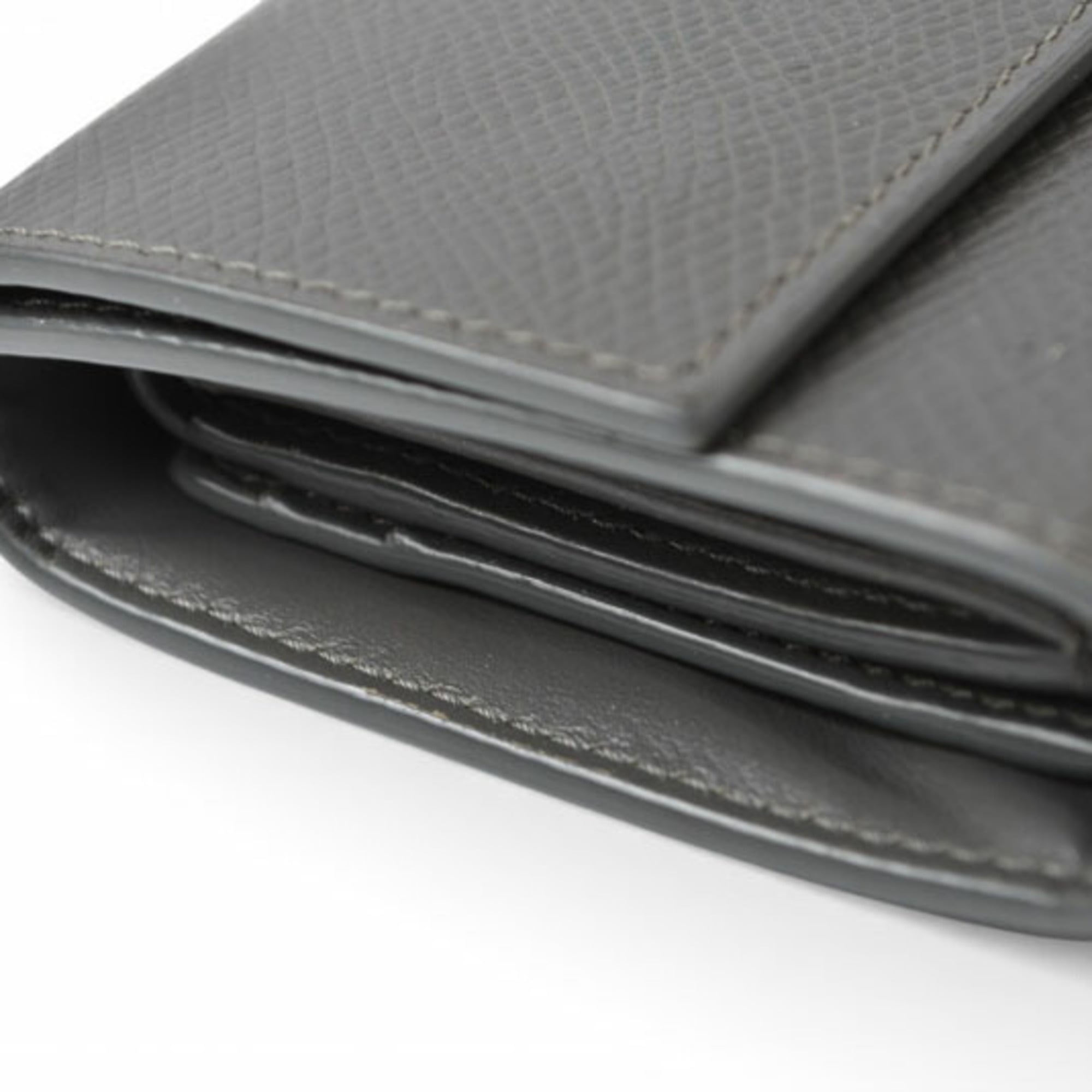 Celine Gray Leather Wallet (Tri-Fold) (Pre-Owned)