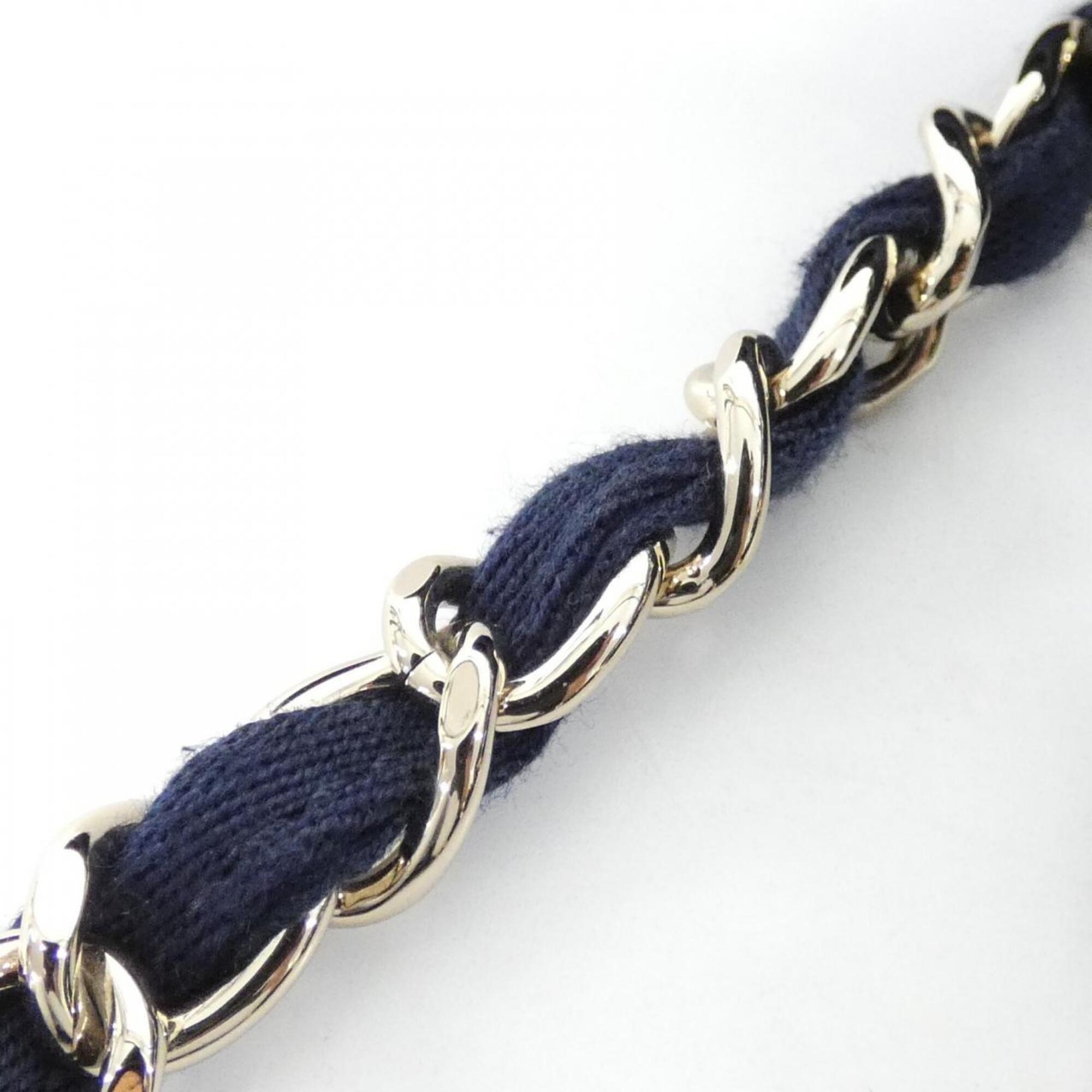 Chanel Navy Nylon Canvas Handbag (Pre-Owned)