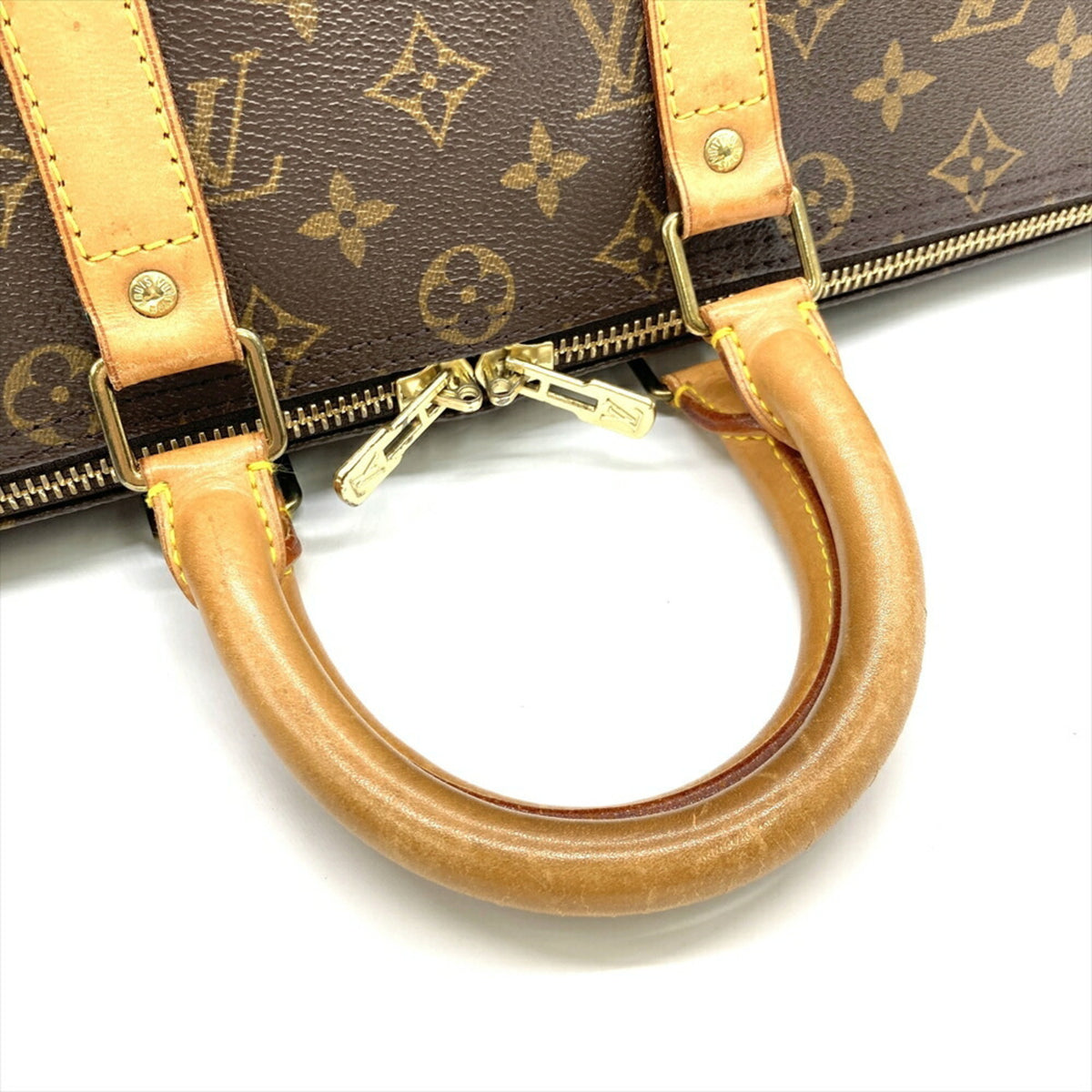 Louis Vuitton Brown Monogram Canvas Boston Bag (Pre-Owned)