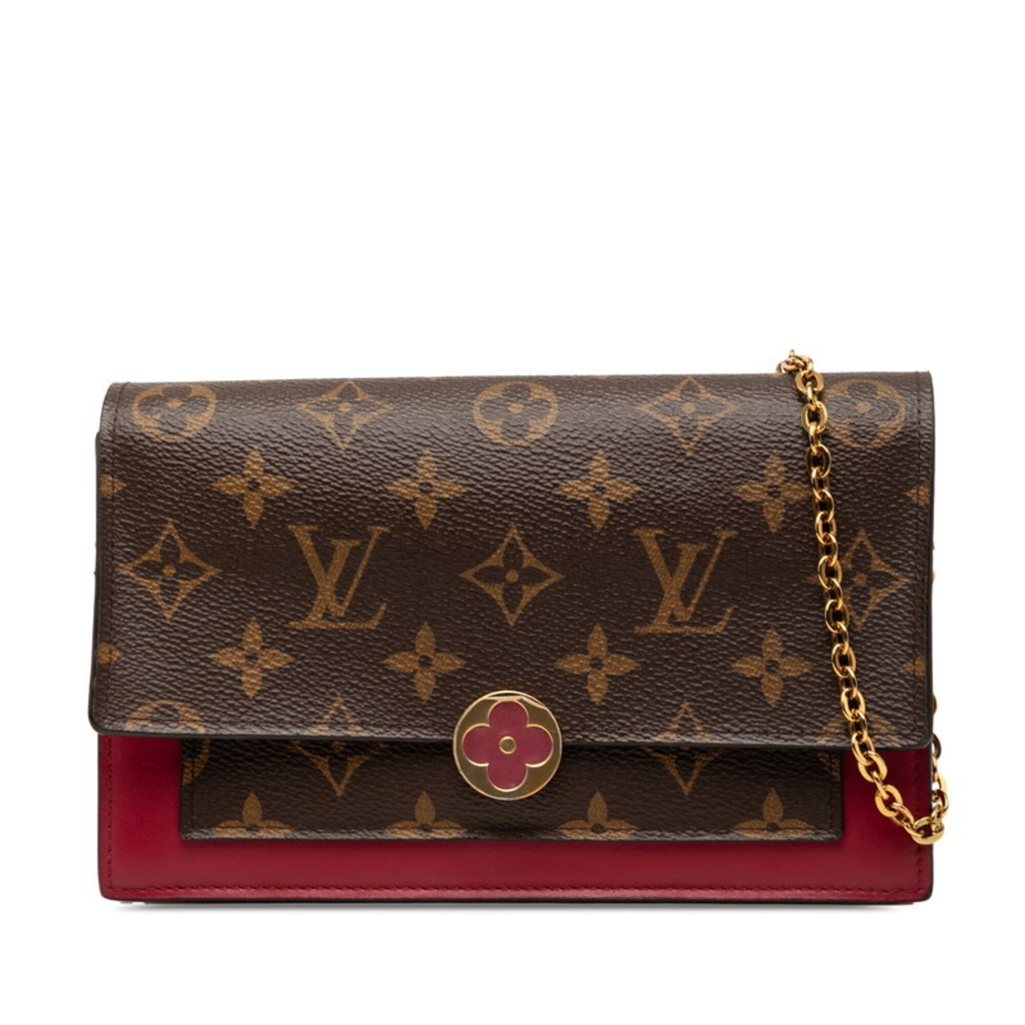 Louis Vuitton Brown Fuchsia Pvc Leather Shoulder Bag (Pre-Owned)