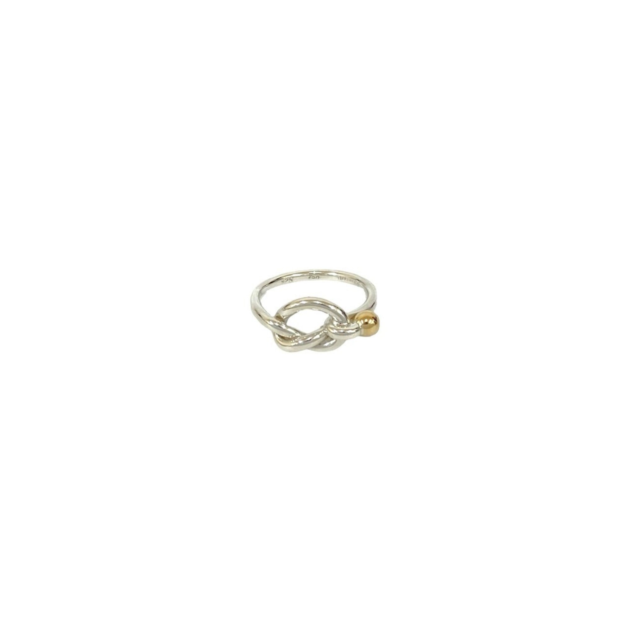Tiffany Gold Silver Yellow Gold (18K) Silver 925 Band Ring (Pre-Owned)