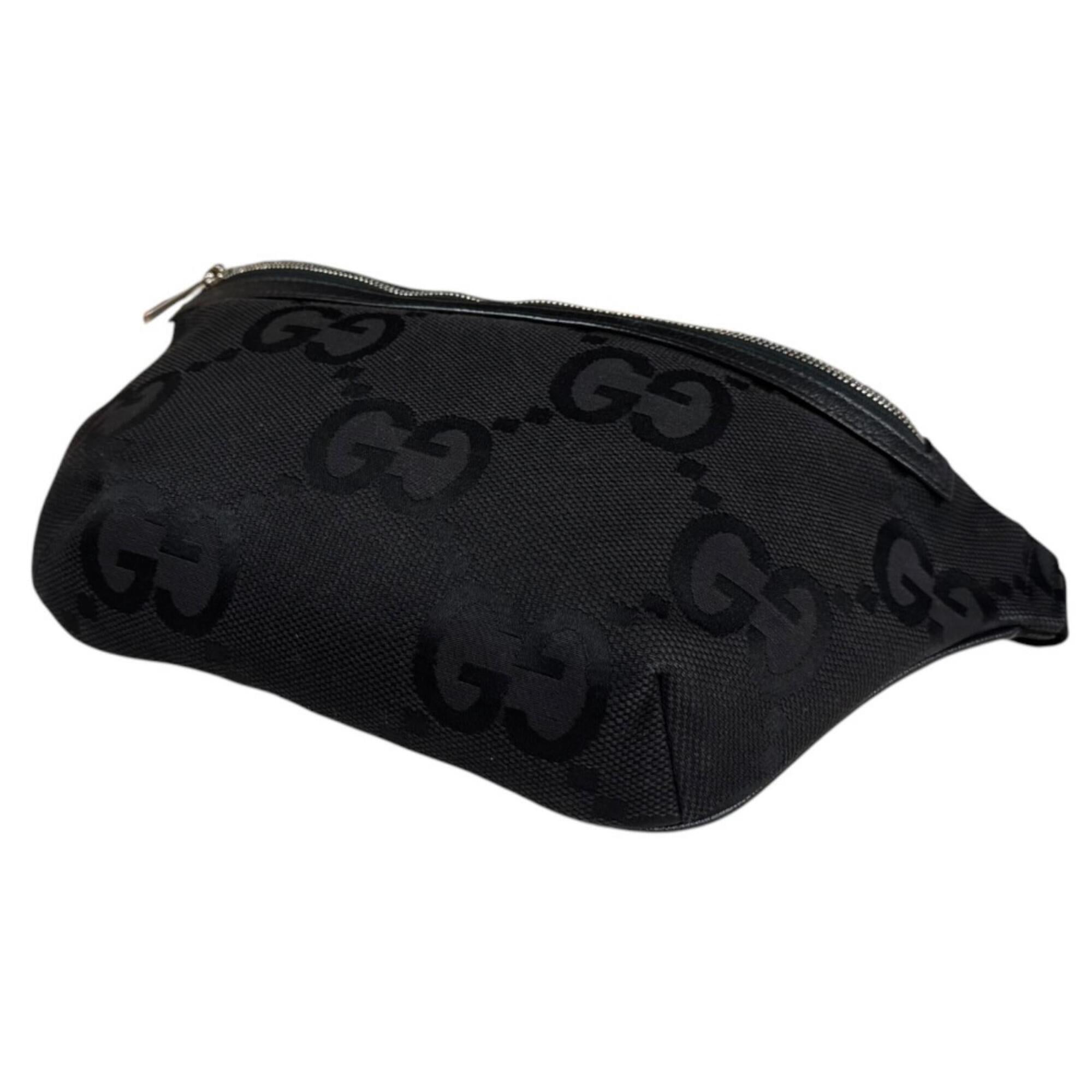 Gucci Gg Canvas Black Gg Canvas Handbag Sling Bag (Pre-Owned)