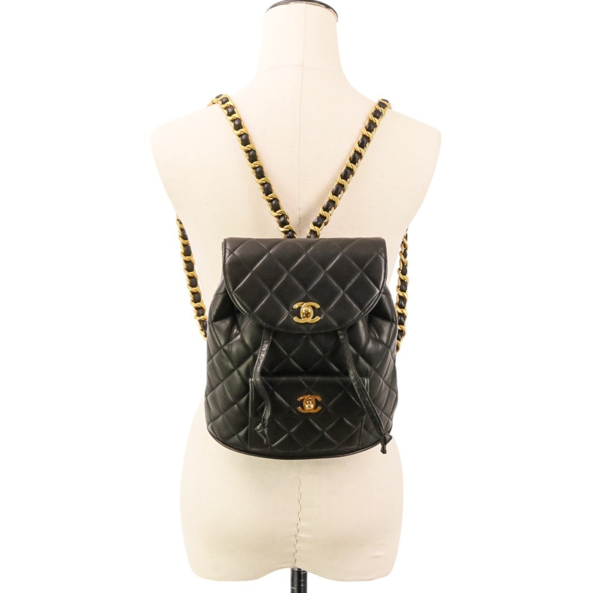 Chanel Black Leather Backpack (Pre-Owned)