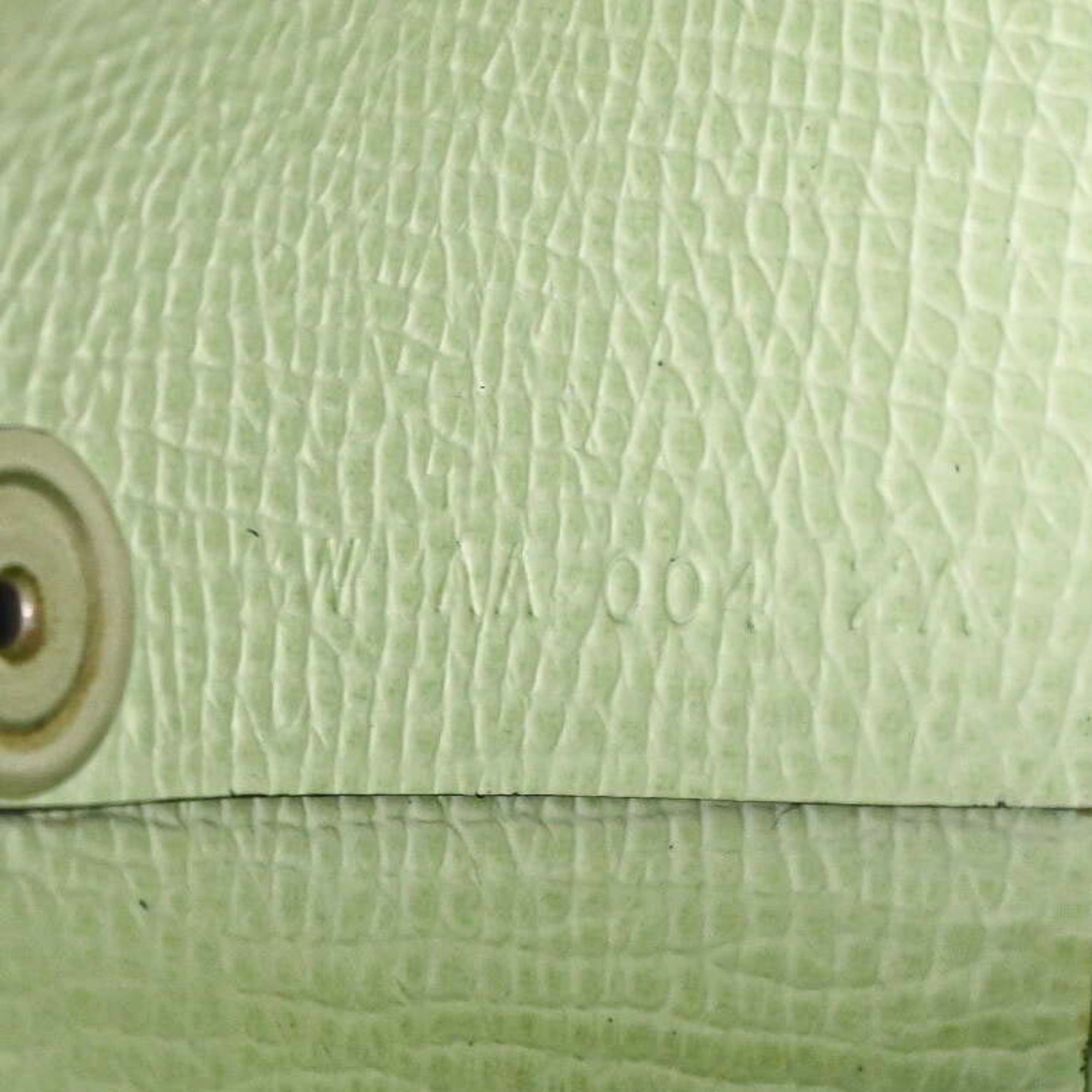 Hermes Light Green Navy Epsom Leather Coin Purse/Coin Case (Pre-Owned)