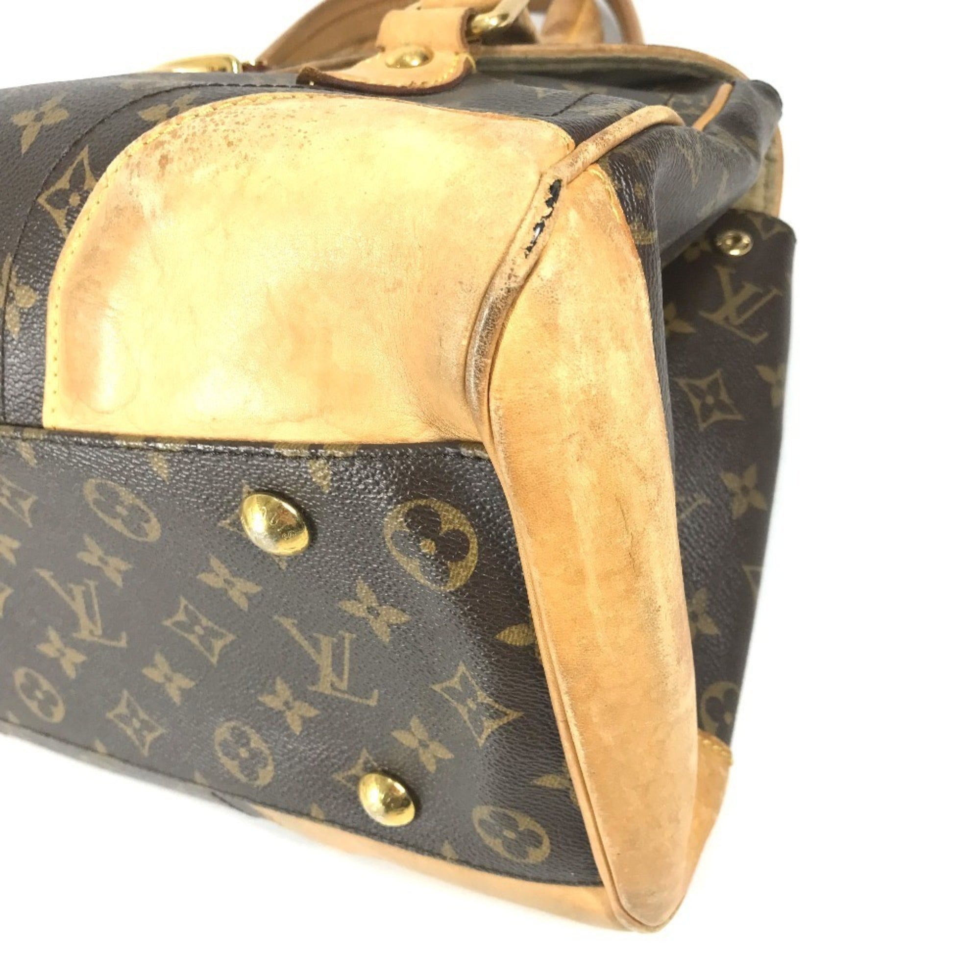 Louis Vuitton Brown Monogram Shoulder Bag Tote Bag (Pre-Owned)