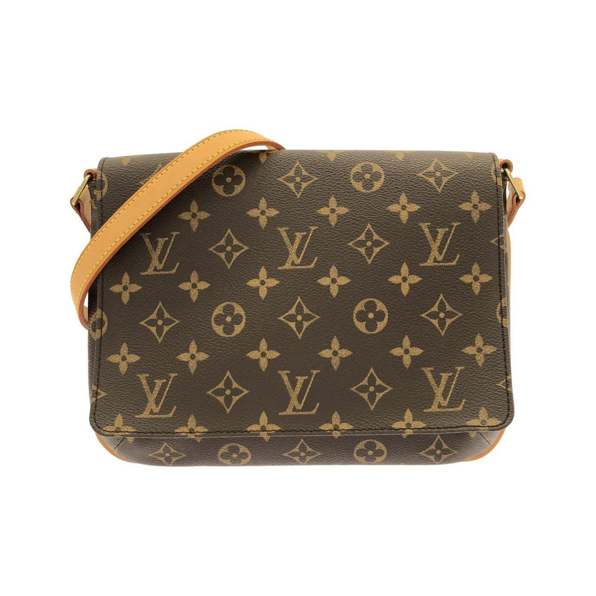 Louis Vuitton Marron Monogram Coated Canvas Shoulder Bag (Pre-Owned)