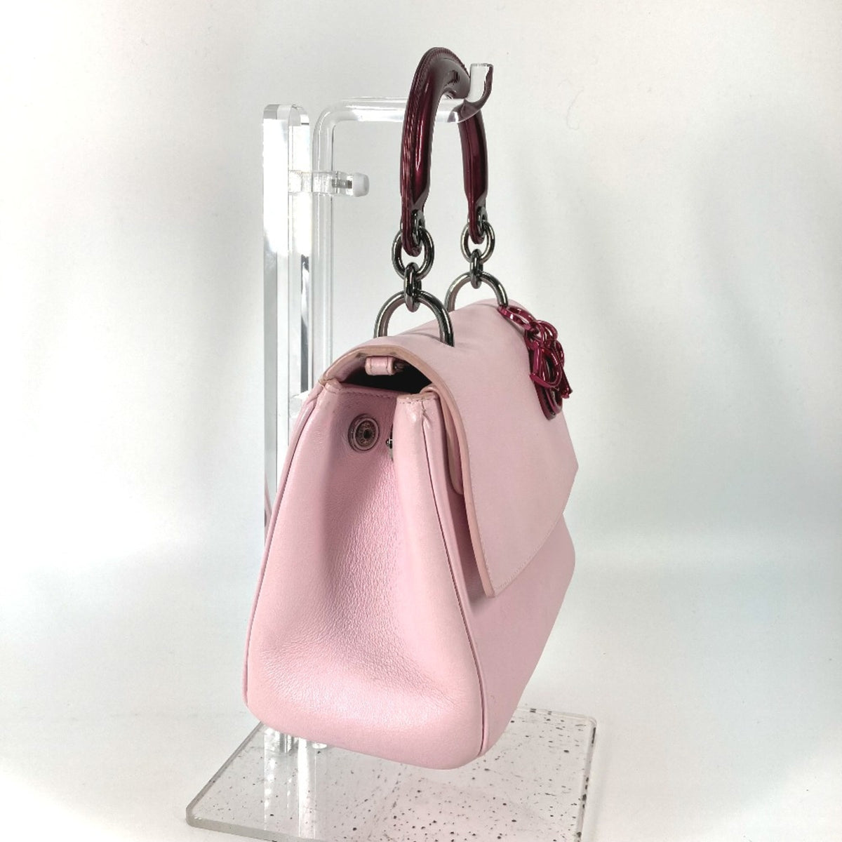 Christian Dior Pink Leather Handbag (Pre-Owned)