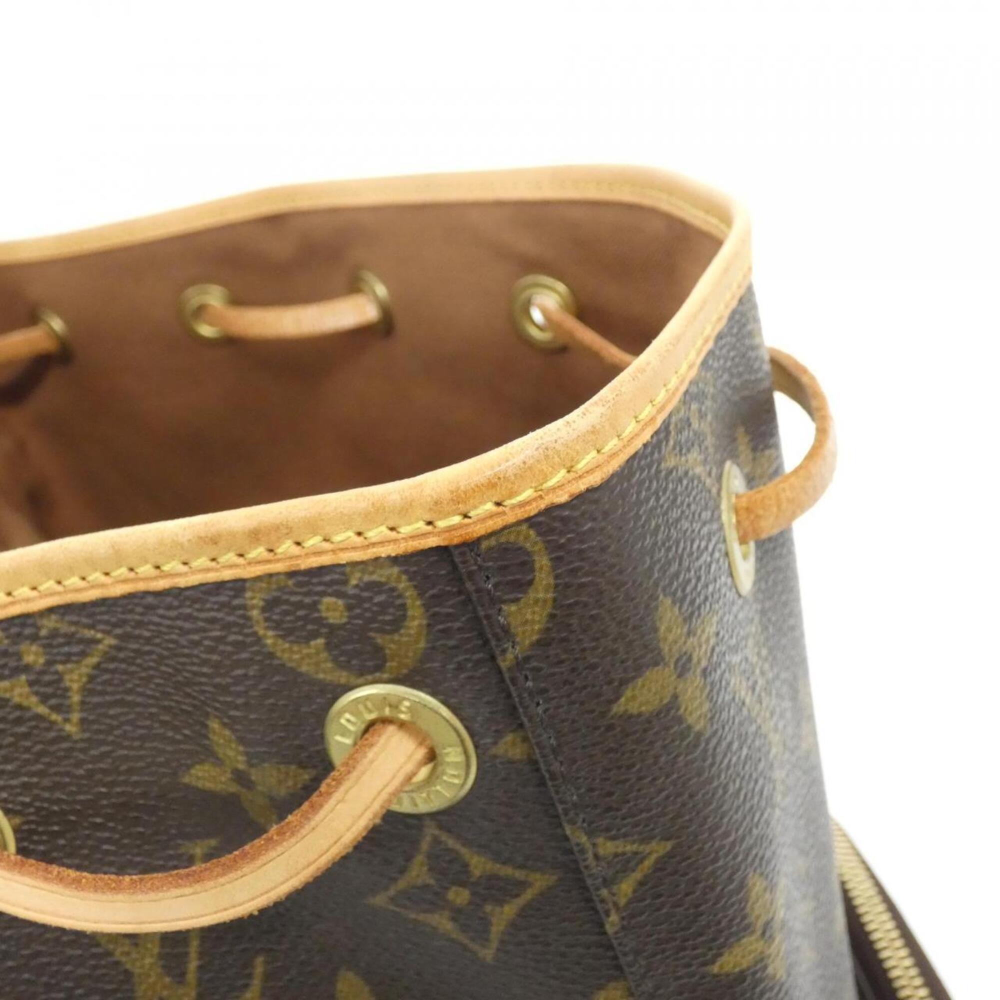 Louis Vuitton Marron Coated Canvas Backpack (Pre-Owned)