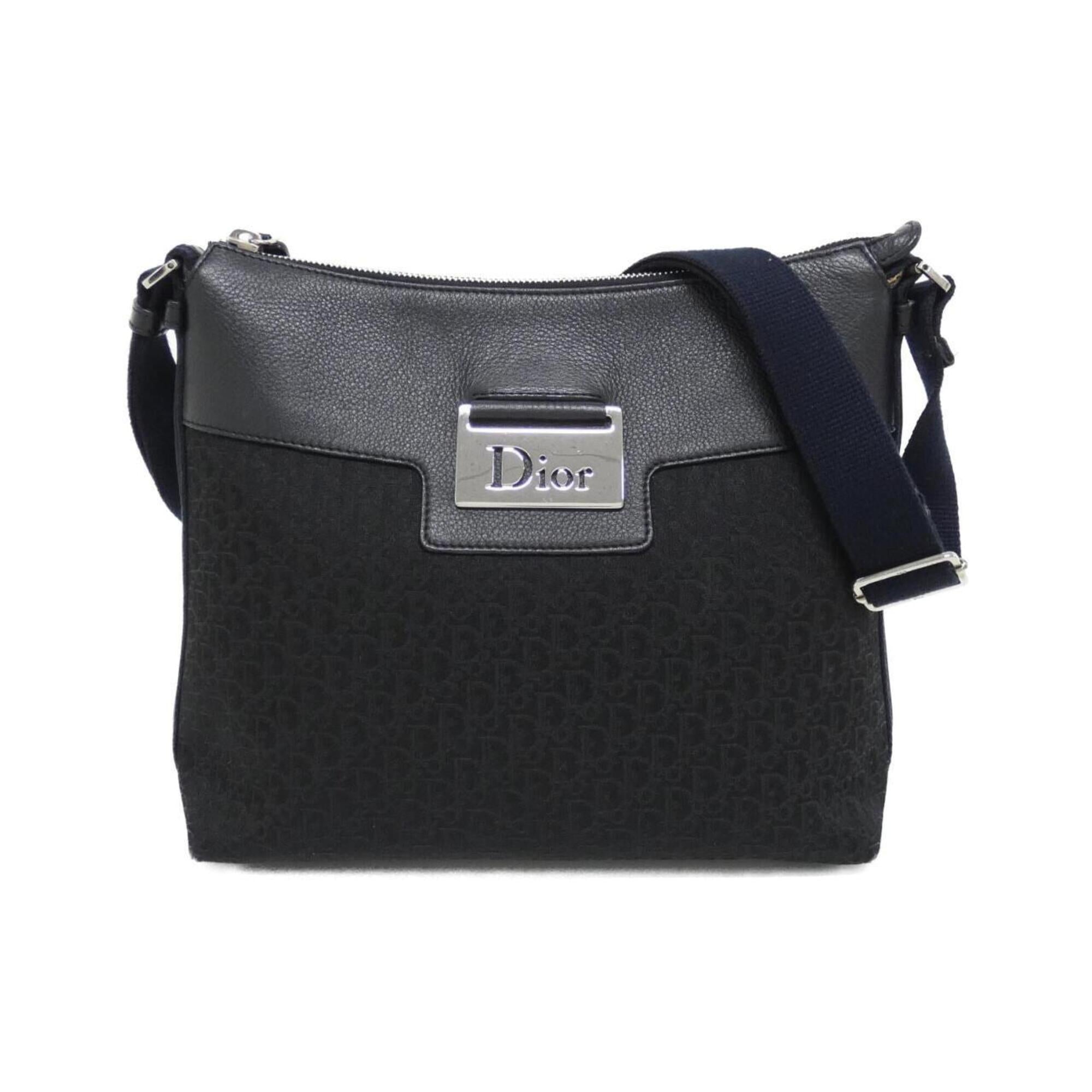 Christian Dior Black Canvas Shoulder Bag (Pre-Owned)