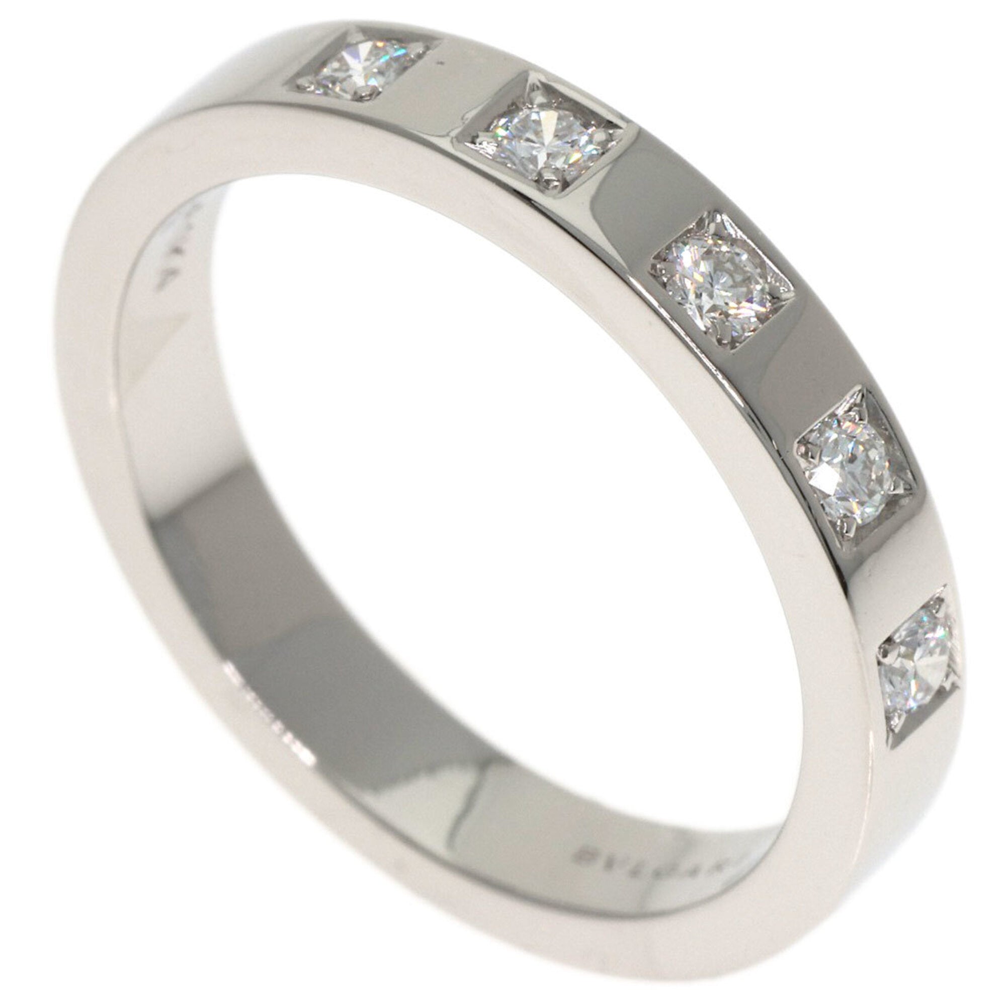 Bvlgari Platinum Platinum 950 Band Ring (Pre-Owned)