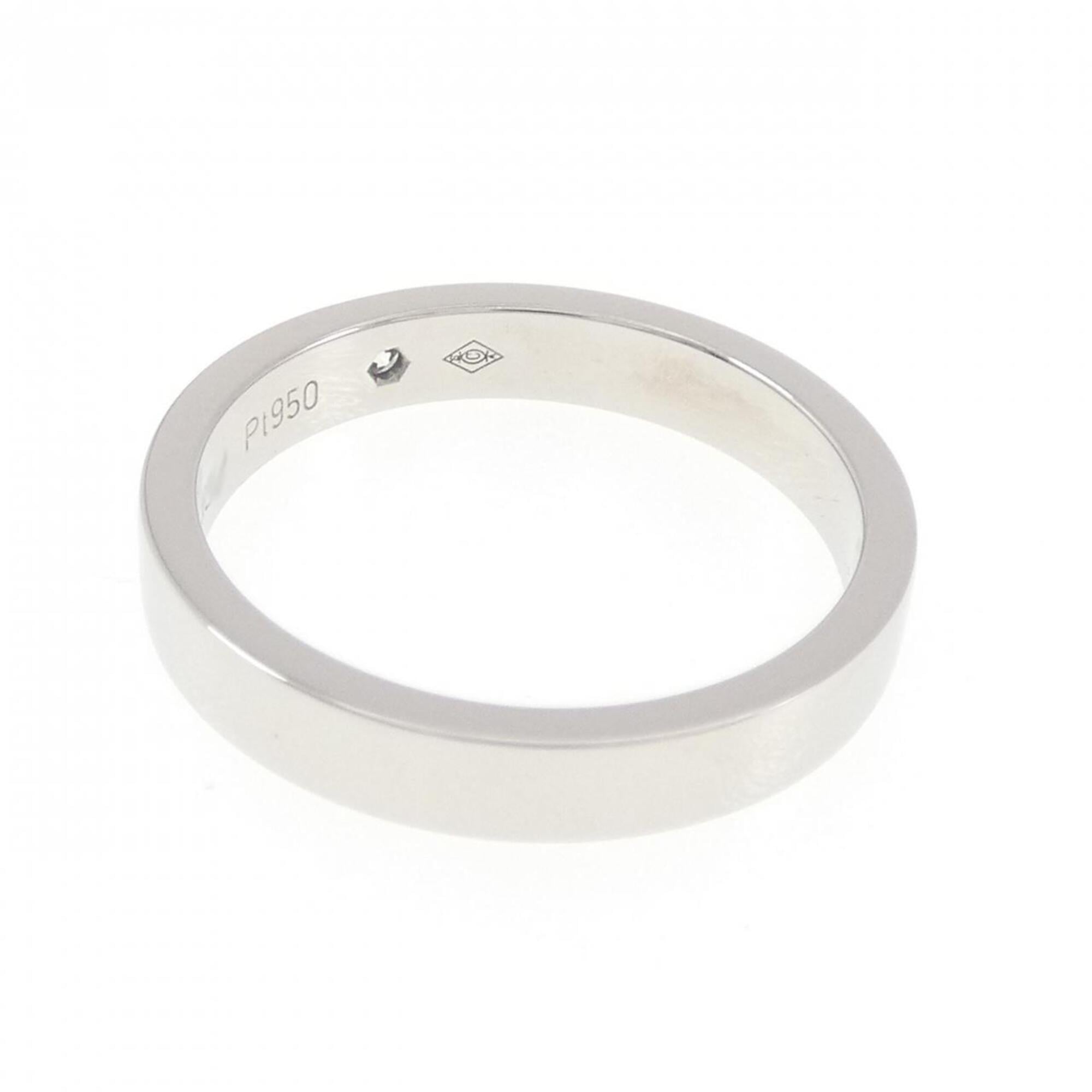 Cartier Platinum Platinum 950 Band Ring (Pre-Owned)