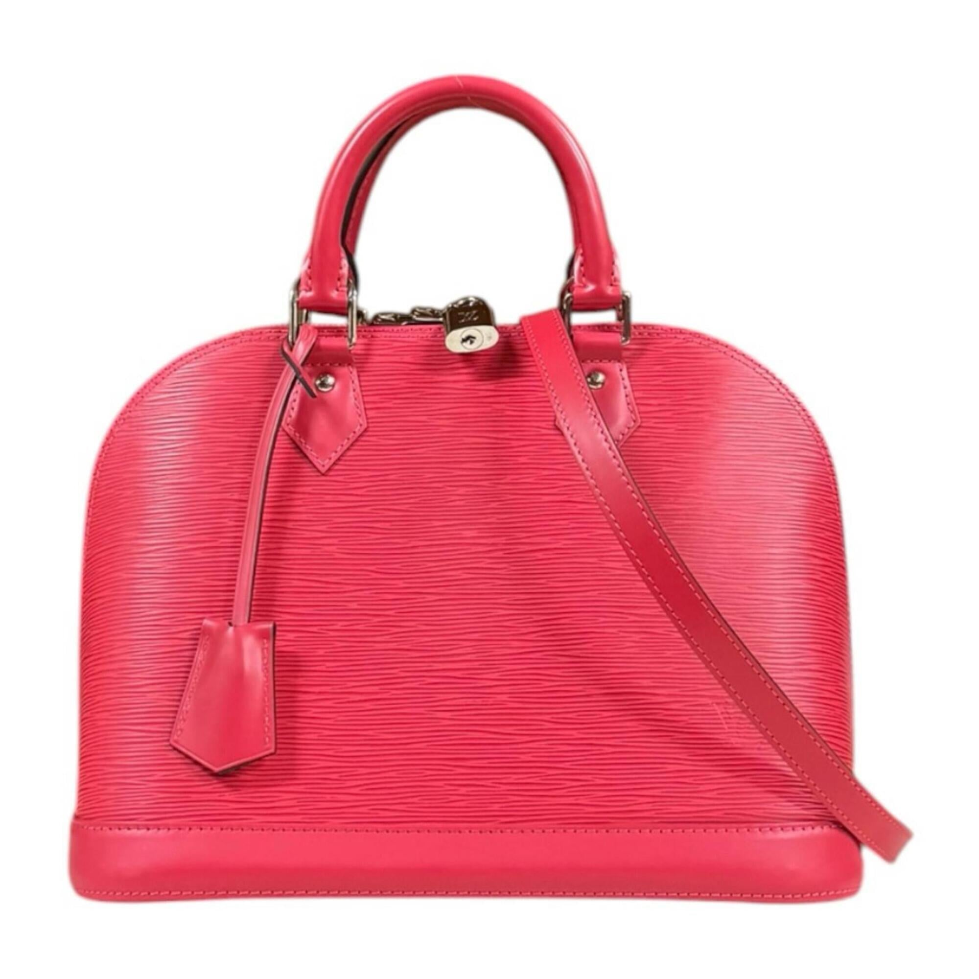 Louis Vuitton Pink Epi Leather Handbag Shoulder Bag (Pre-Owned)