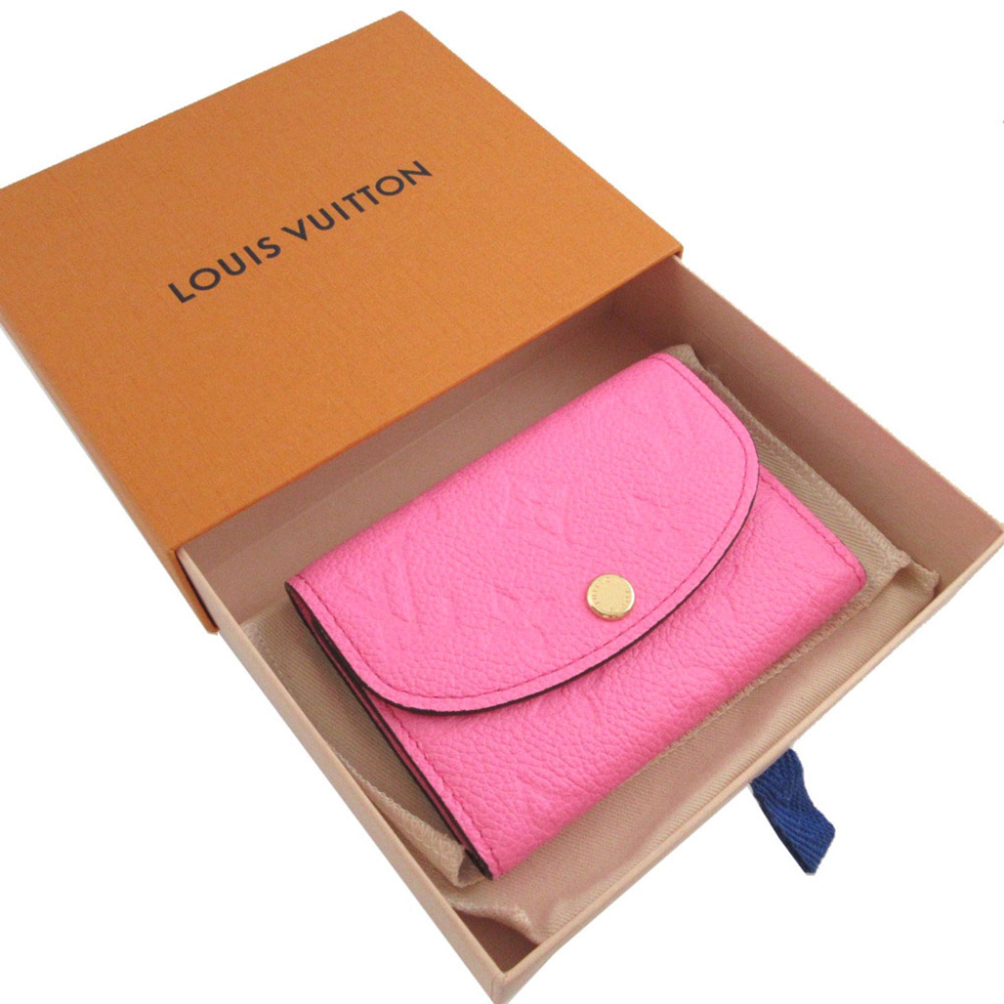 Louis Vuitton Pink Leather Wallet (Bi-Fold) (Pre-Owned)
