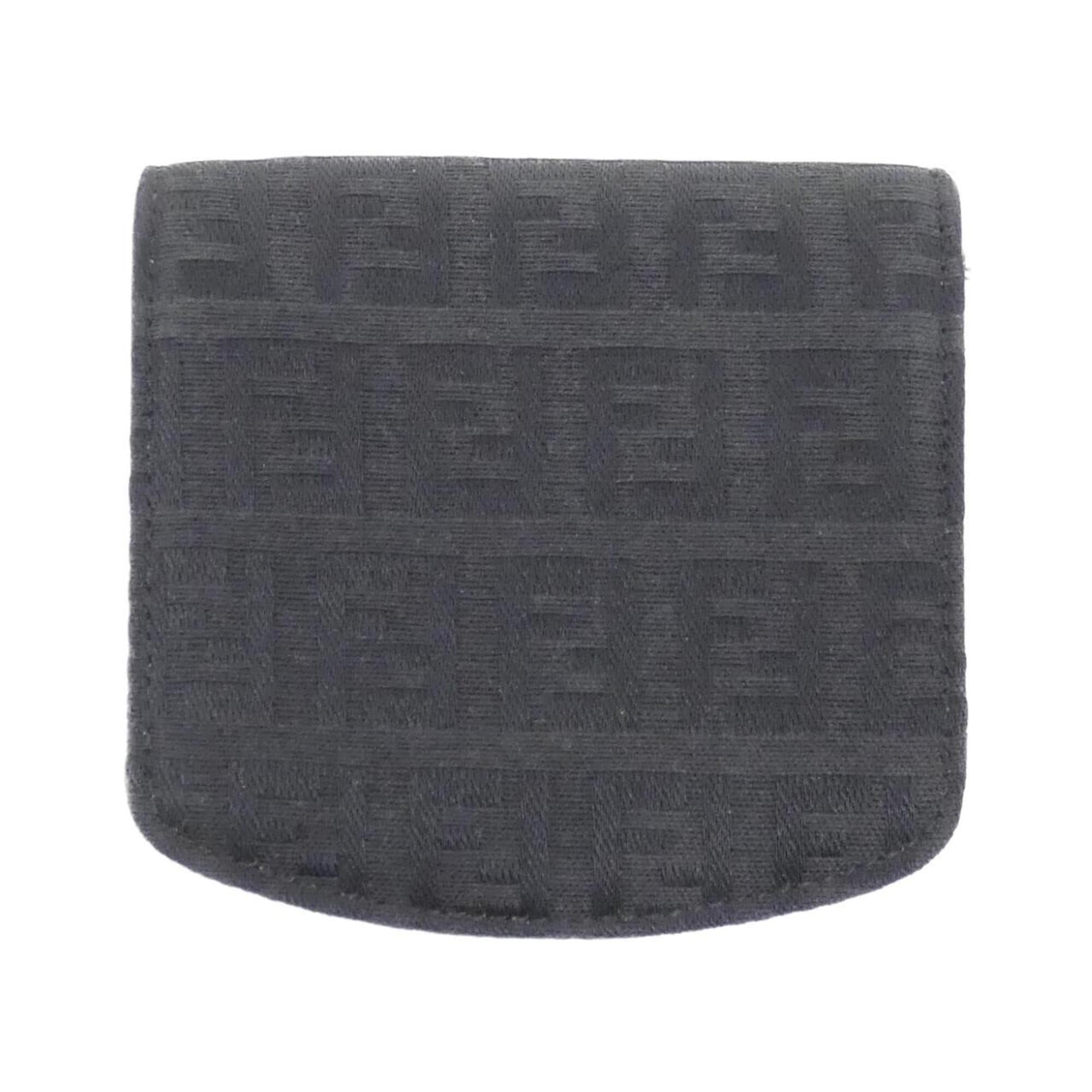 Fendi Black Canvas Coin Purse/Coin Case (Pre-Owned)