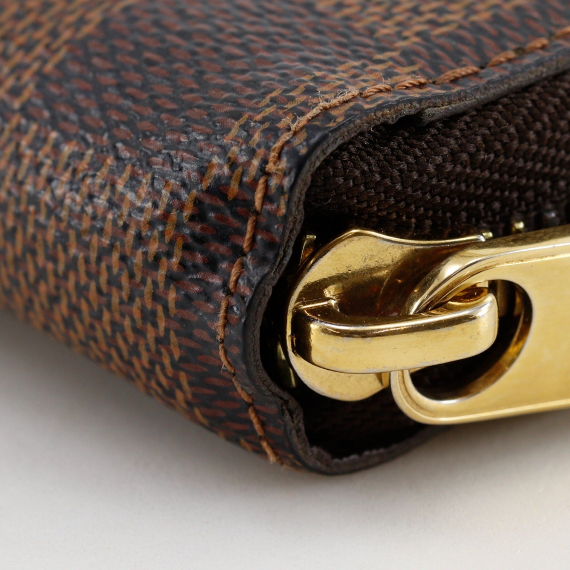 Louis Vuitton Brown Ebene Galle Damier Canvas Long Wallet (Bi-Fold) (Pre-Owned)