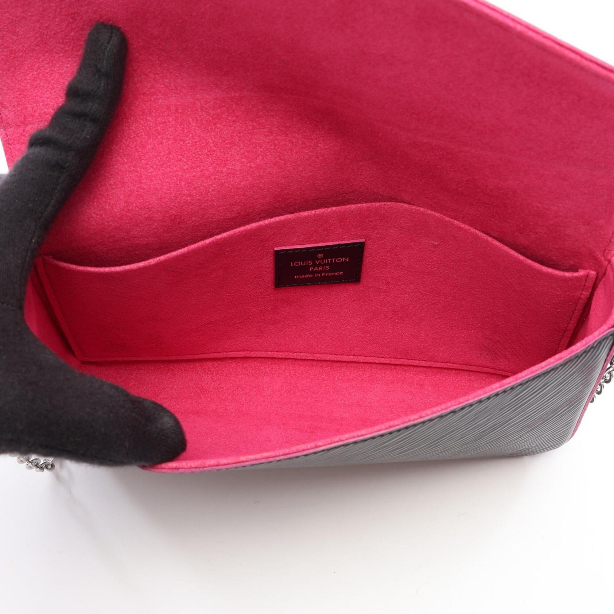 Louis Vuitton Black Pink Cuir Ombre Leather Handbag Shoulder Bag (Pre-Owned)