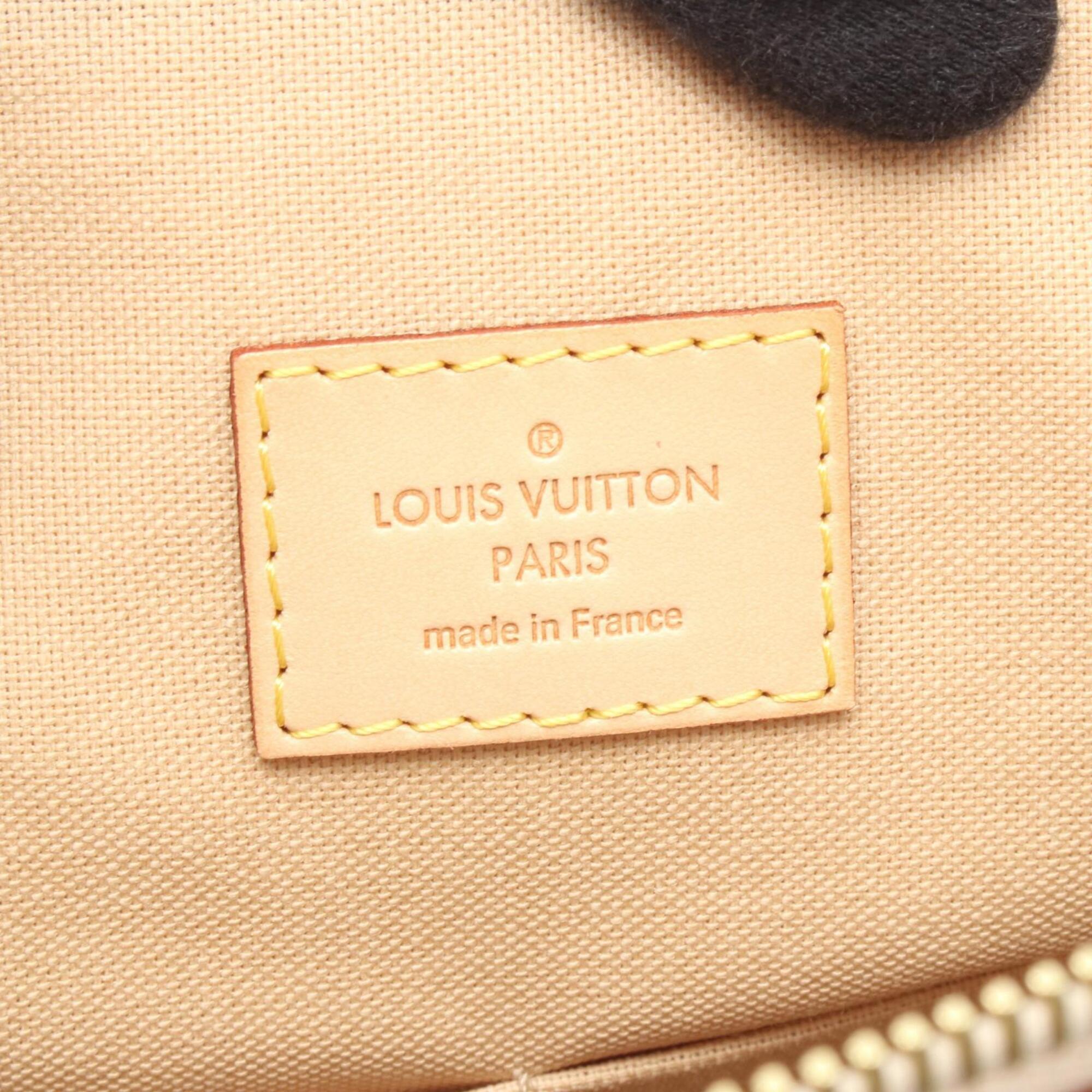 Louis Vuitton Damier Azur White Coated Canvas Handbag Shoulder Bag (Pre-Owned)