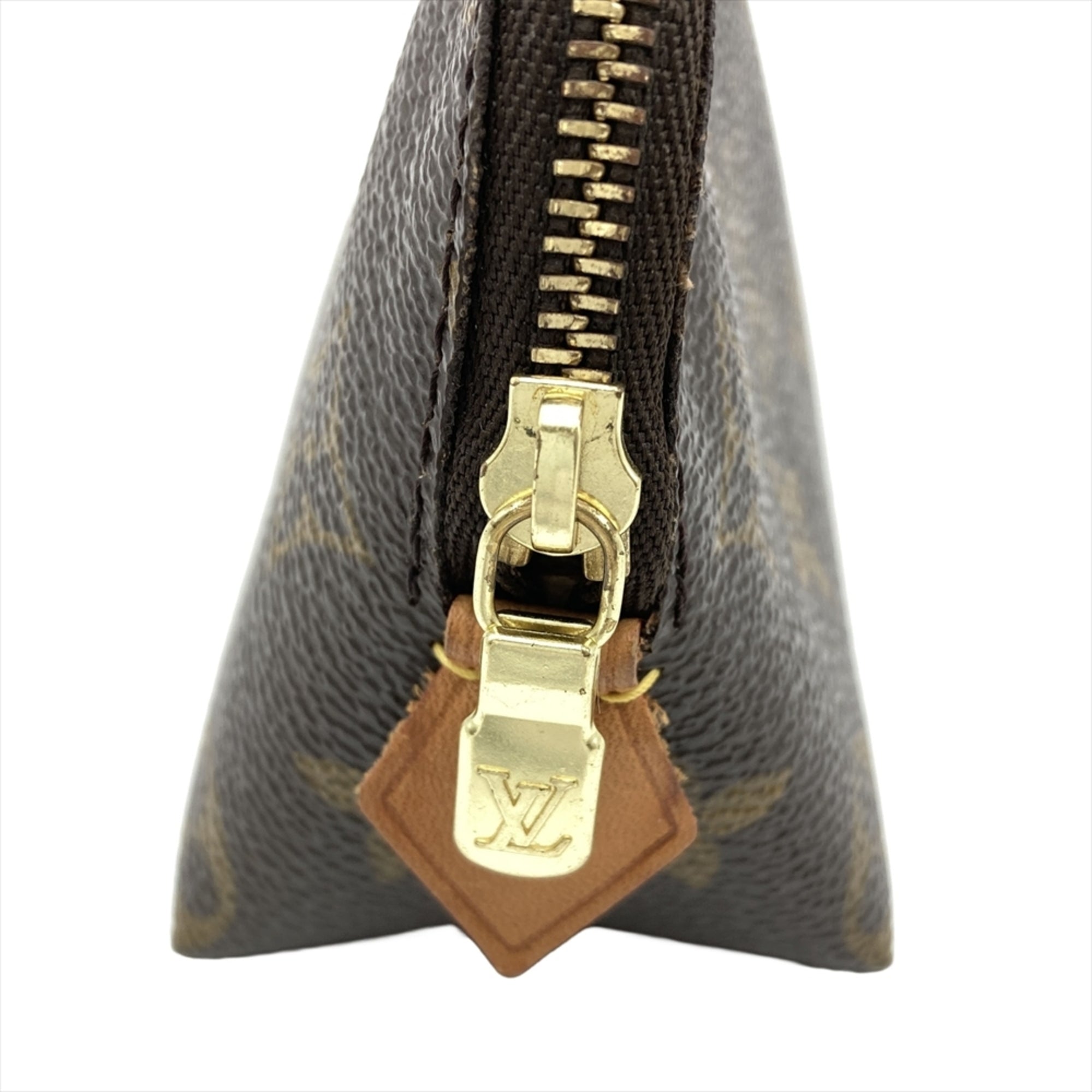 Louis Vuitton Brown Monogram Canvas Handbag Pouch (Pre-Owned)