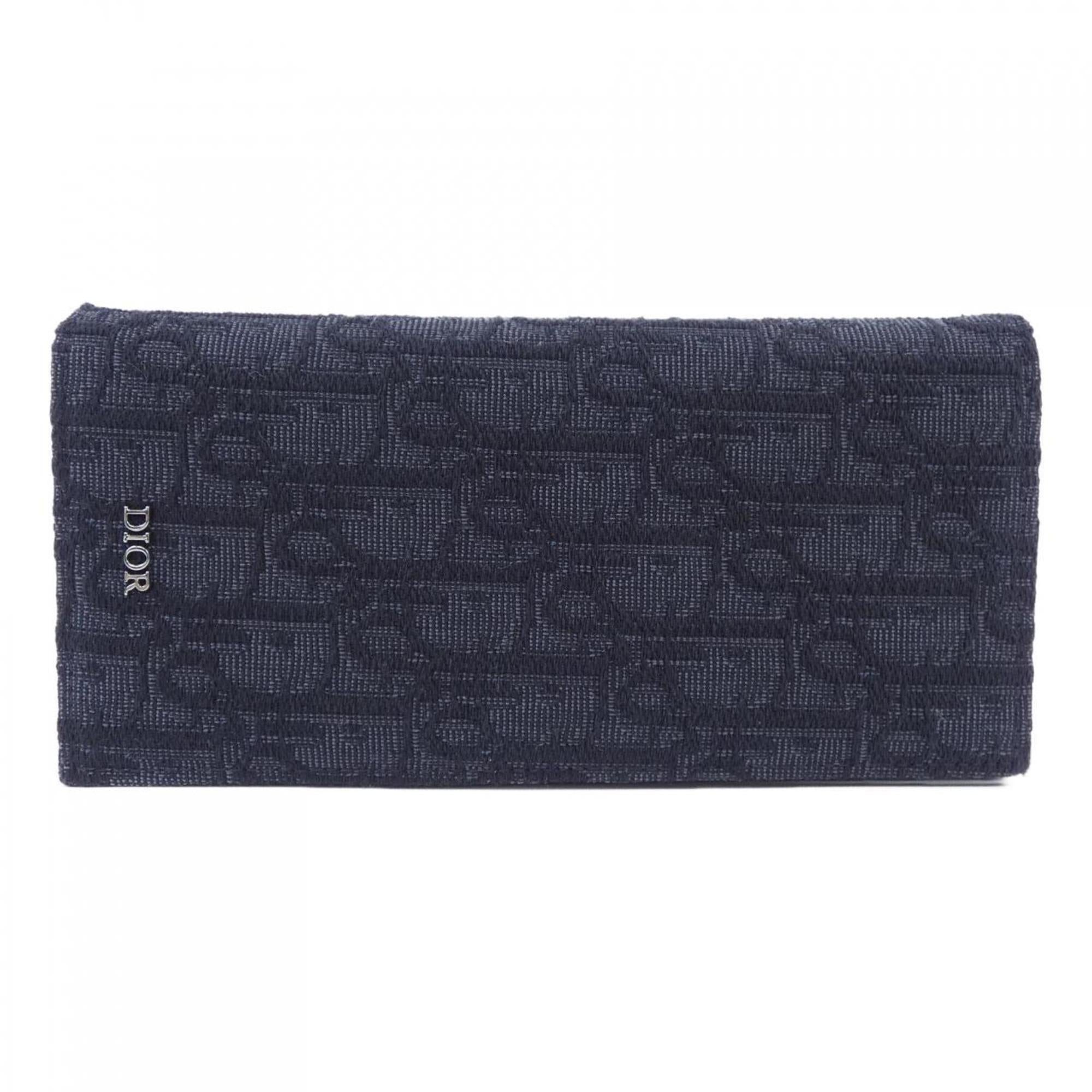 Christian Dior Black Long Wallet (Bi-Fold) (Pre-Owned)