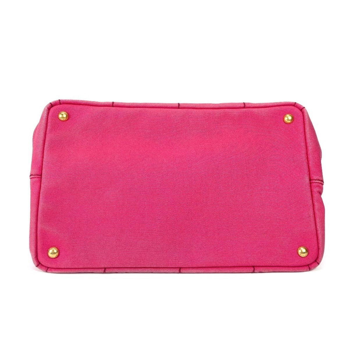 Prada Pink Canvas Handbag Tote Bag (Pre-Owned)