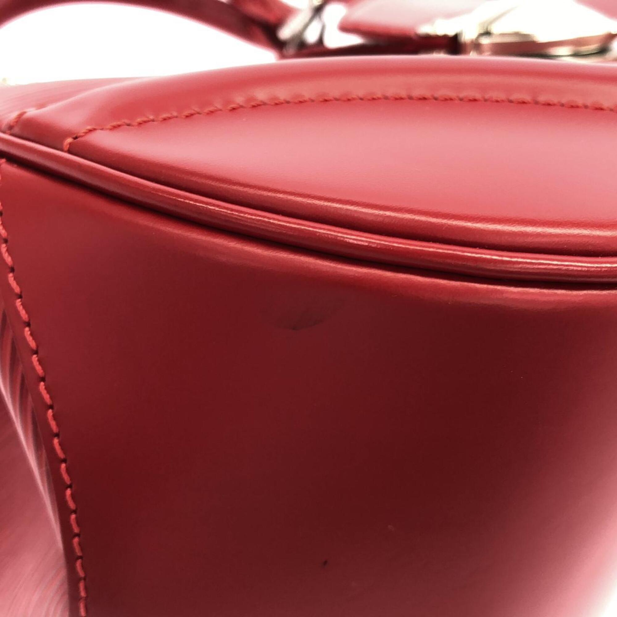 Louis Vuitton Rouge Leather Handbag (Pre-Owned)