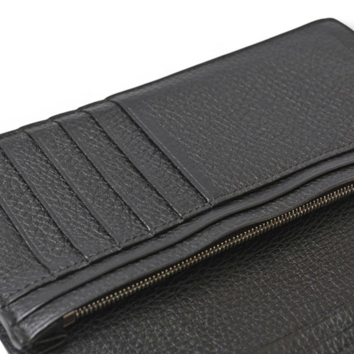 Fendi Selleria Black Leather Long Wallet (Bi-Fold) (Pre-Owned)