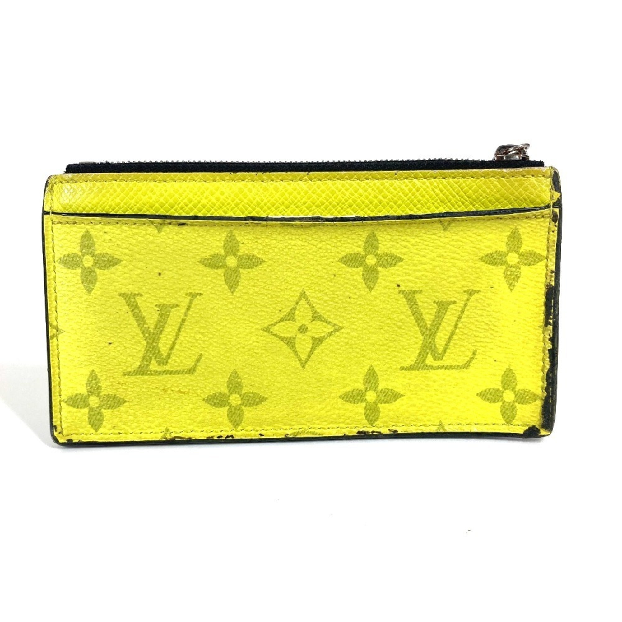 Louis Vuitton Yellow Taigarama Monogram Coin Purse/Coin Case (Pre-Owned)