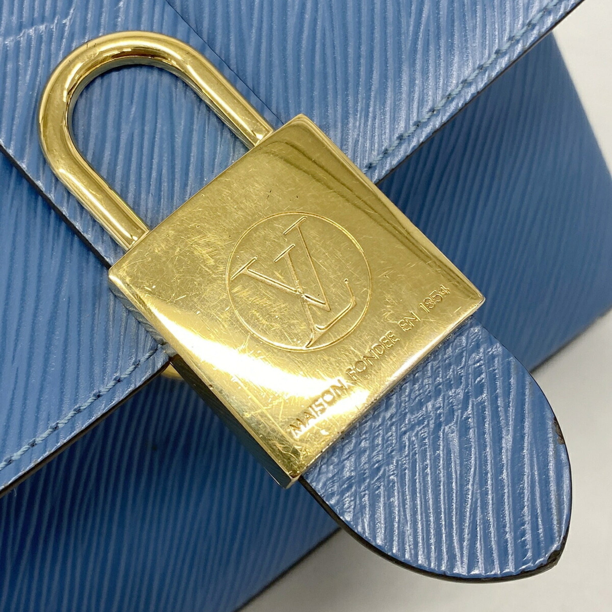 Louis Vuitton Blue Jean Handbag (Pre-Owned)