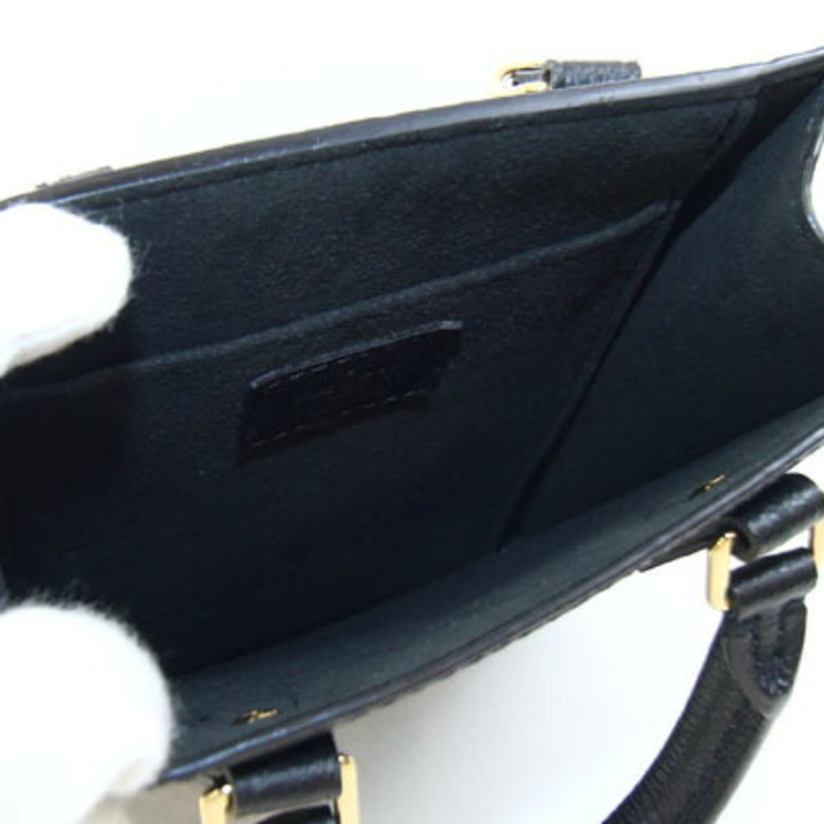 Louis Vuitton Black Monogram Noir Monogram Empreinte Leather Handbag Pochette Shoulder Bag (Pre-Owned)