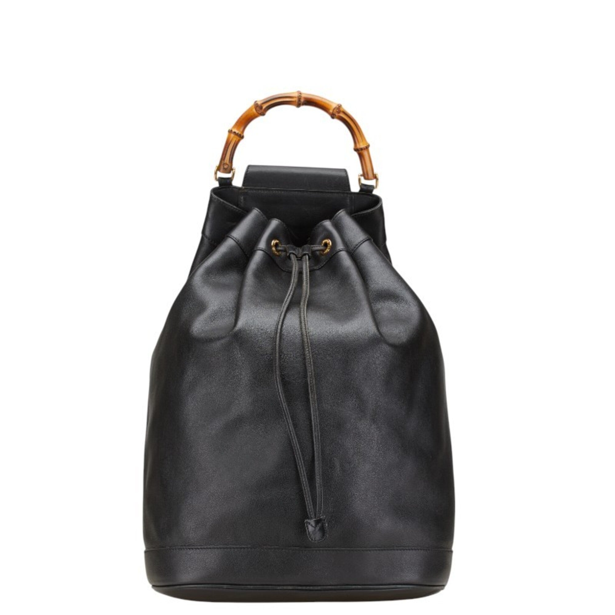 Gucci Black Leather Shoulder Bag Sling Bag (Pre-Owned)