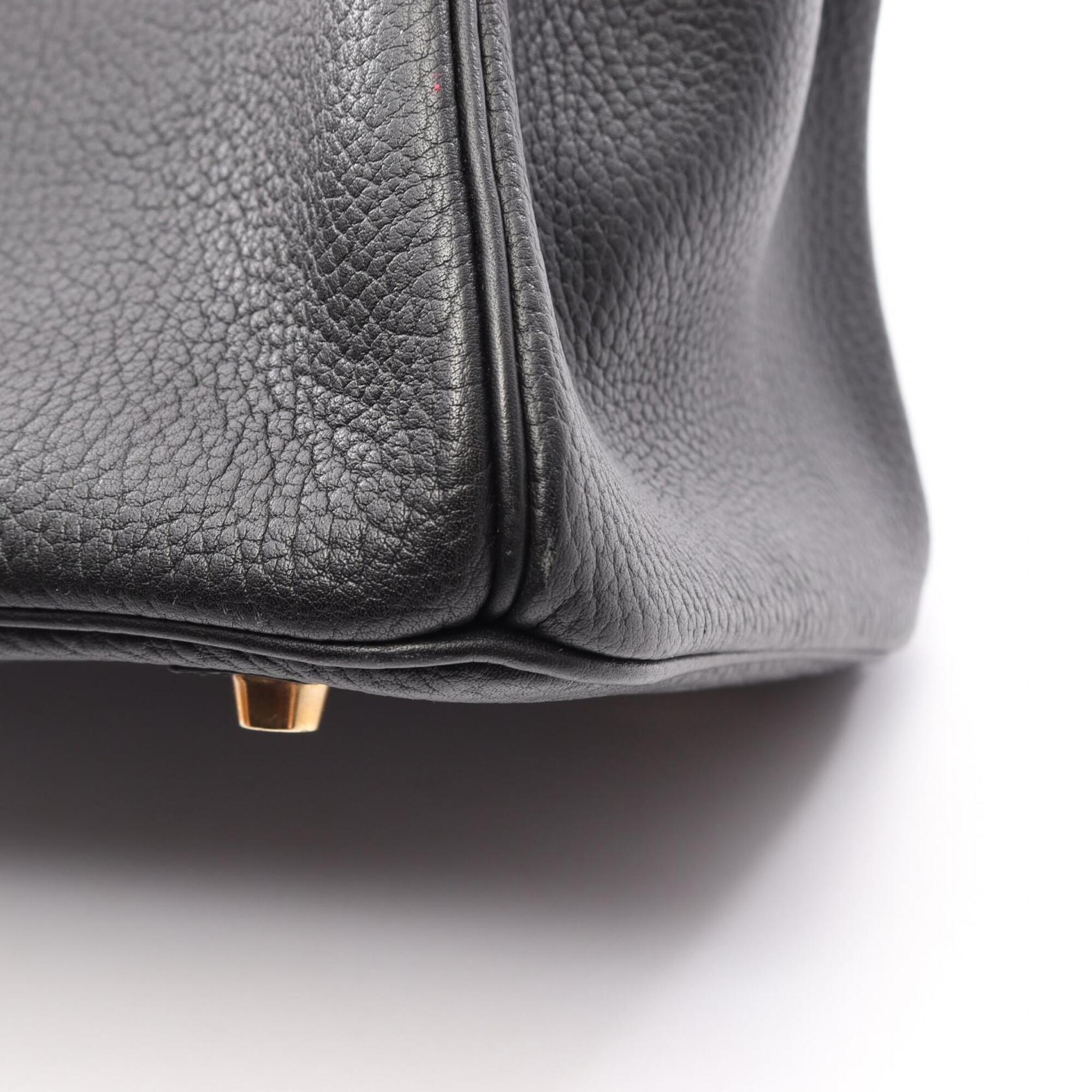 Hermes Black Ardennes Leather Leather Handbag (Pre-Owned)