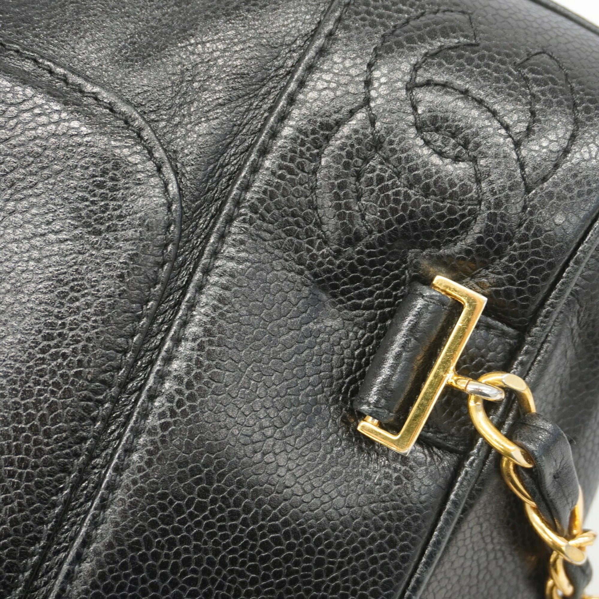 Chanel Black Grained Calfskin Backpack (Pre-Owned)
