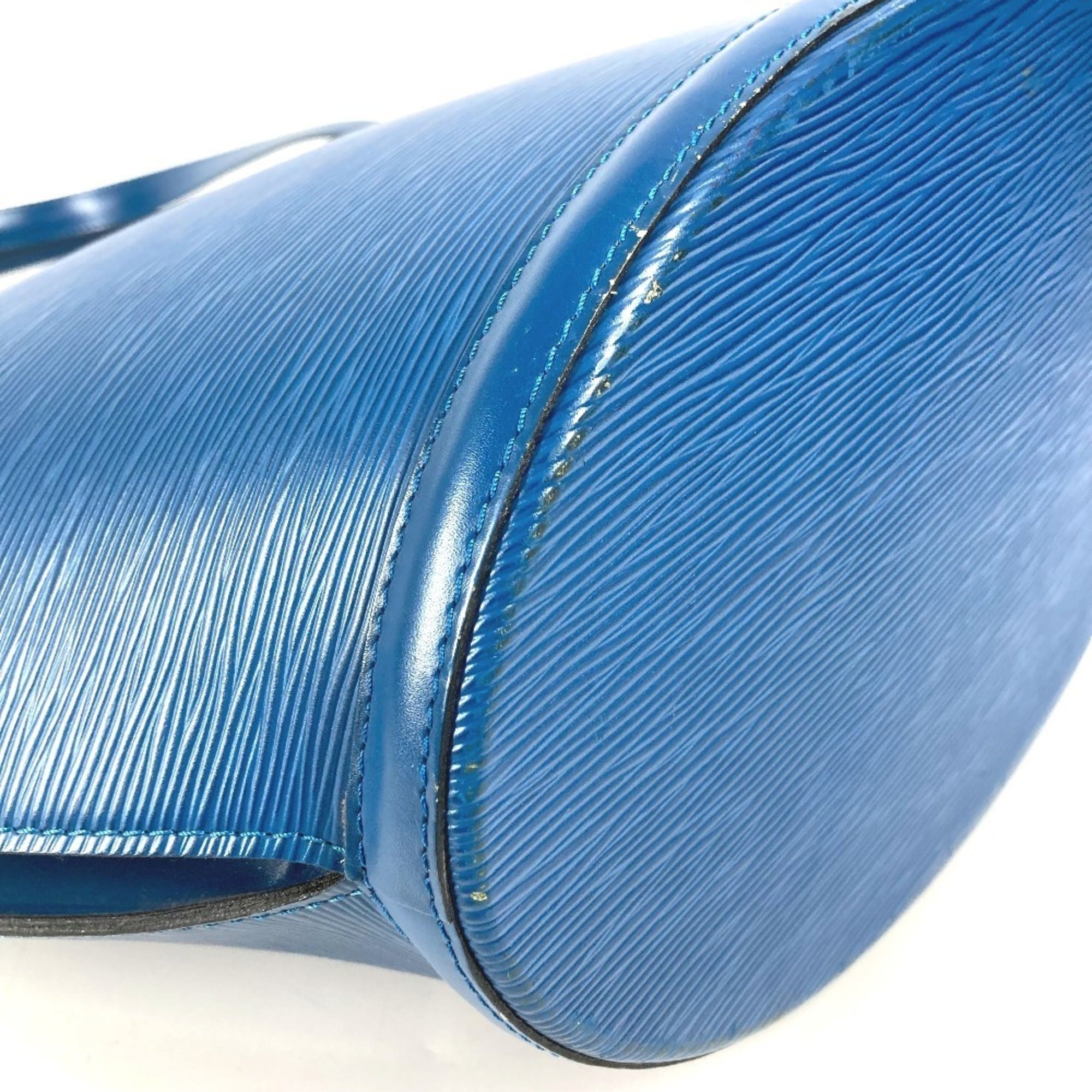 Louis Vuitton Blue Toledo Blue Epi Leather Shoulder Bag Tote Bag (Pre-Owned)
