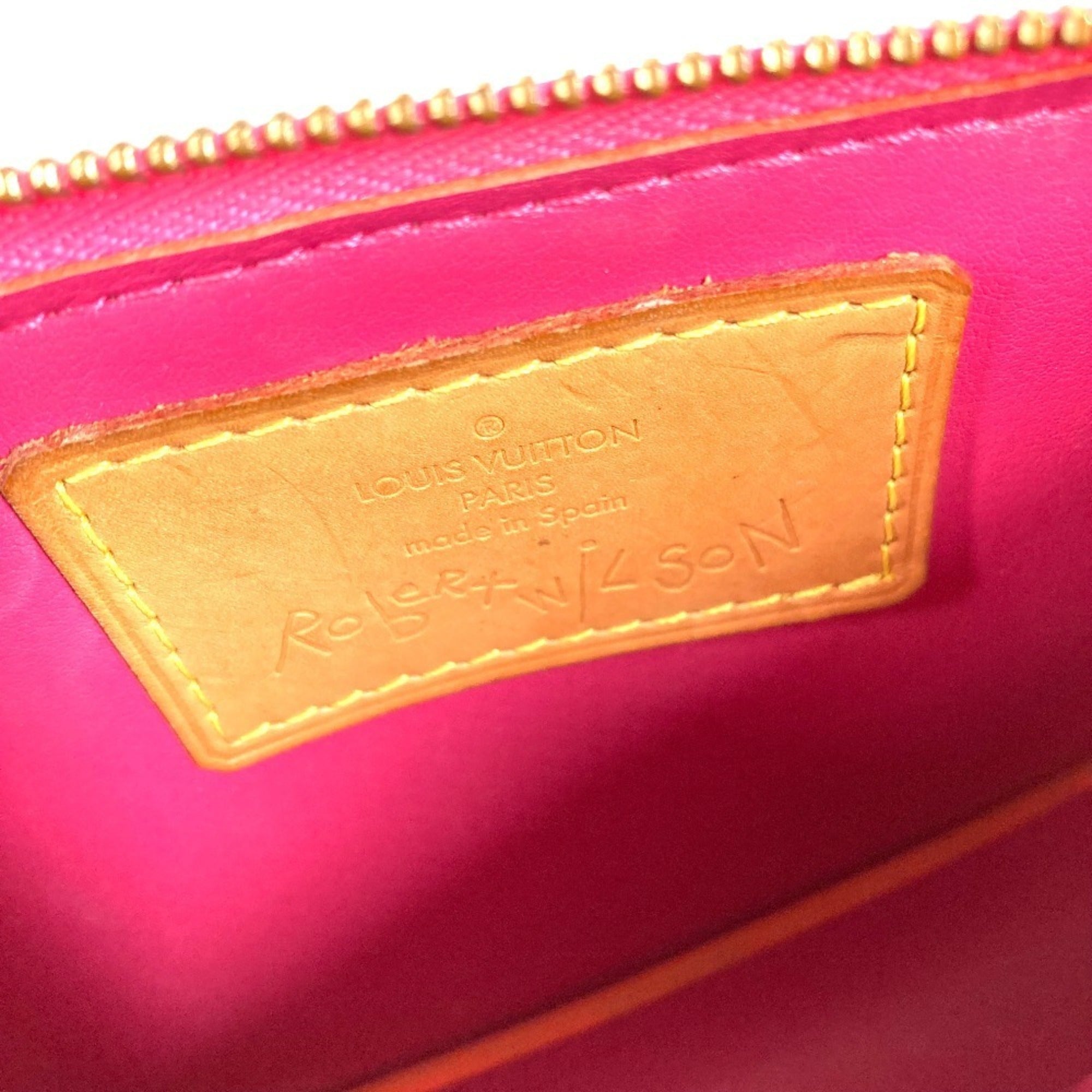 Louis Vuitton Pink Monogram Vernis Handbag Pouch Shoulder Bag (Pre-Owned)