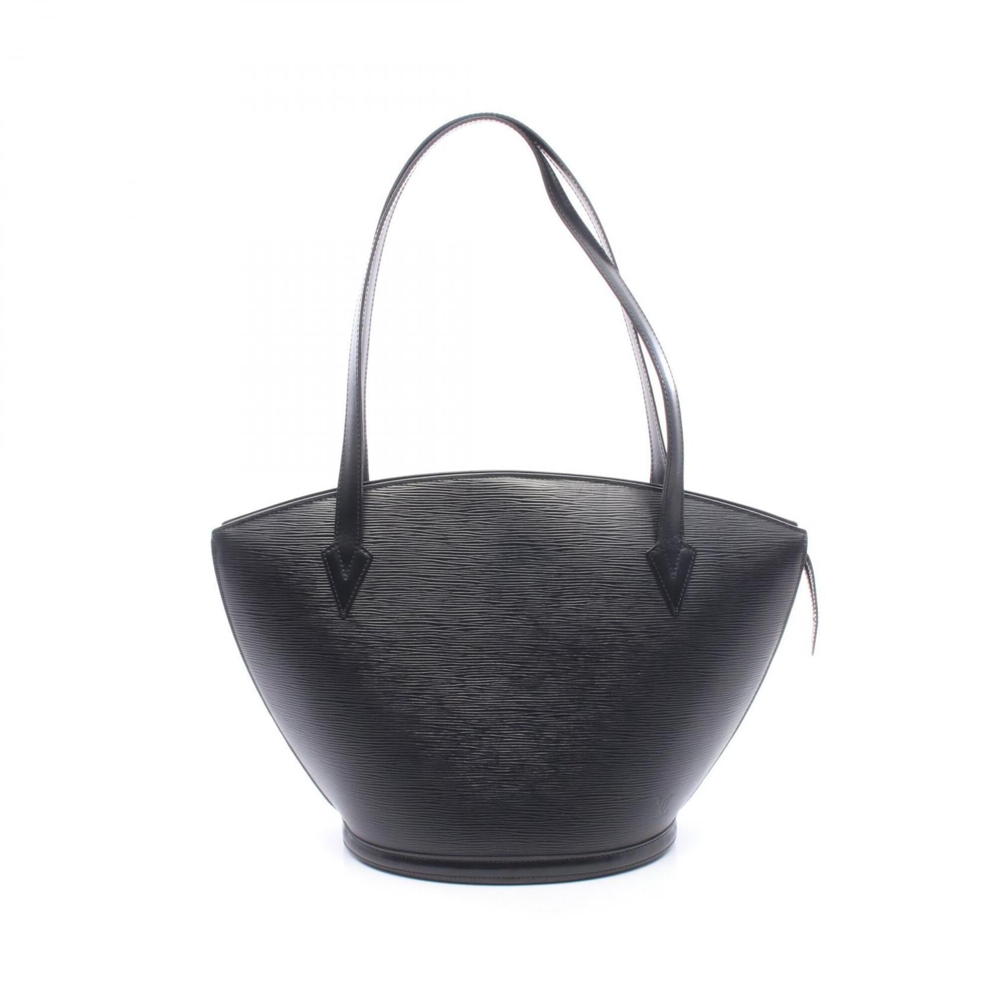 Louis Vuitton Black Noir Leather Handbag Shoulder Bag (Pre-Owned)