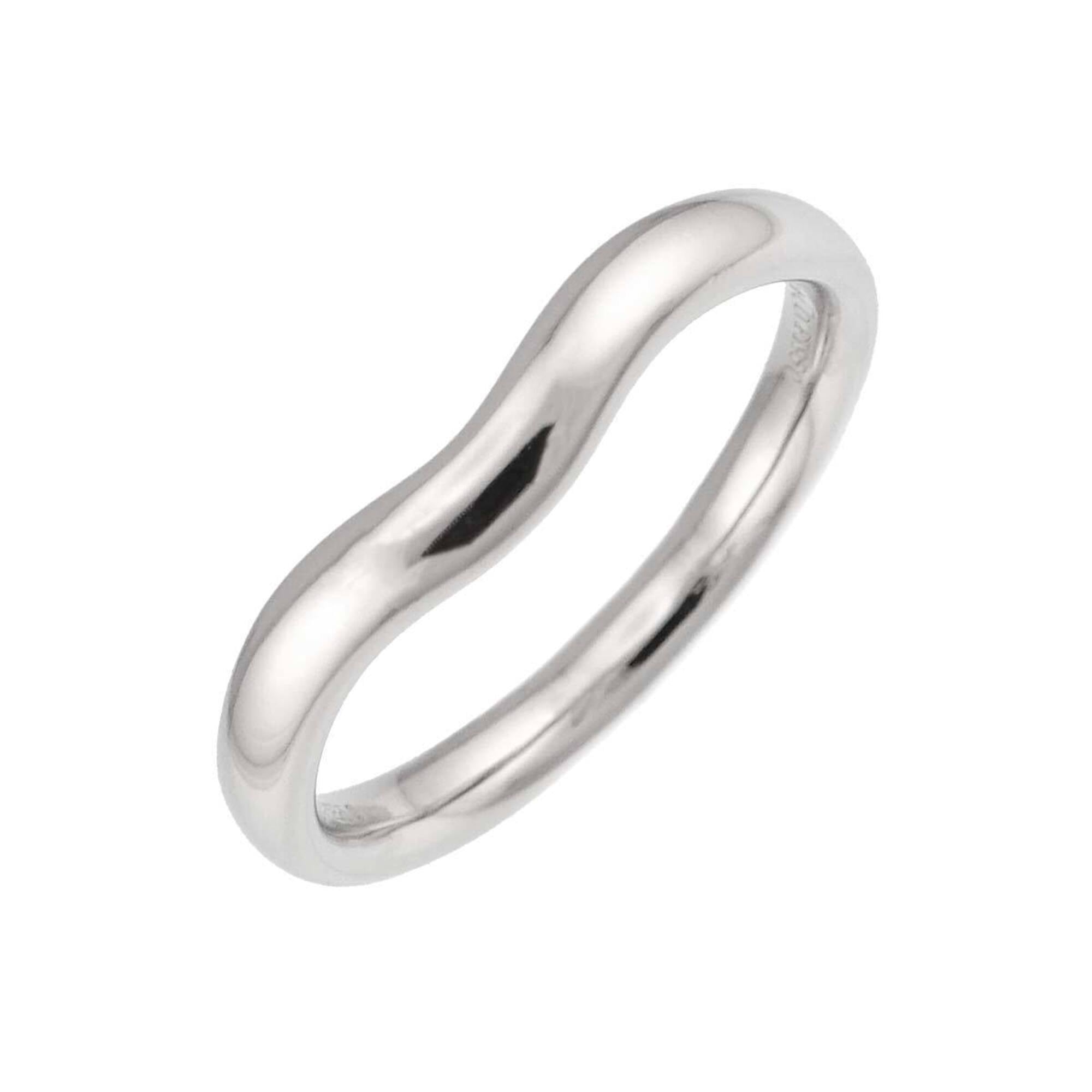 Tiffany Silver Platinum 950 Band Ring (Pre-Owned)