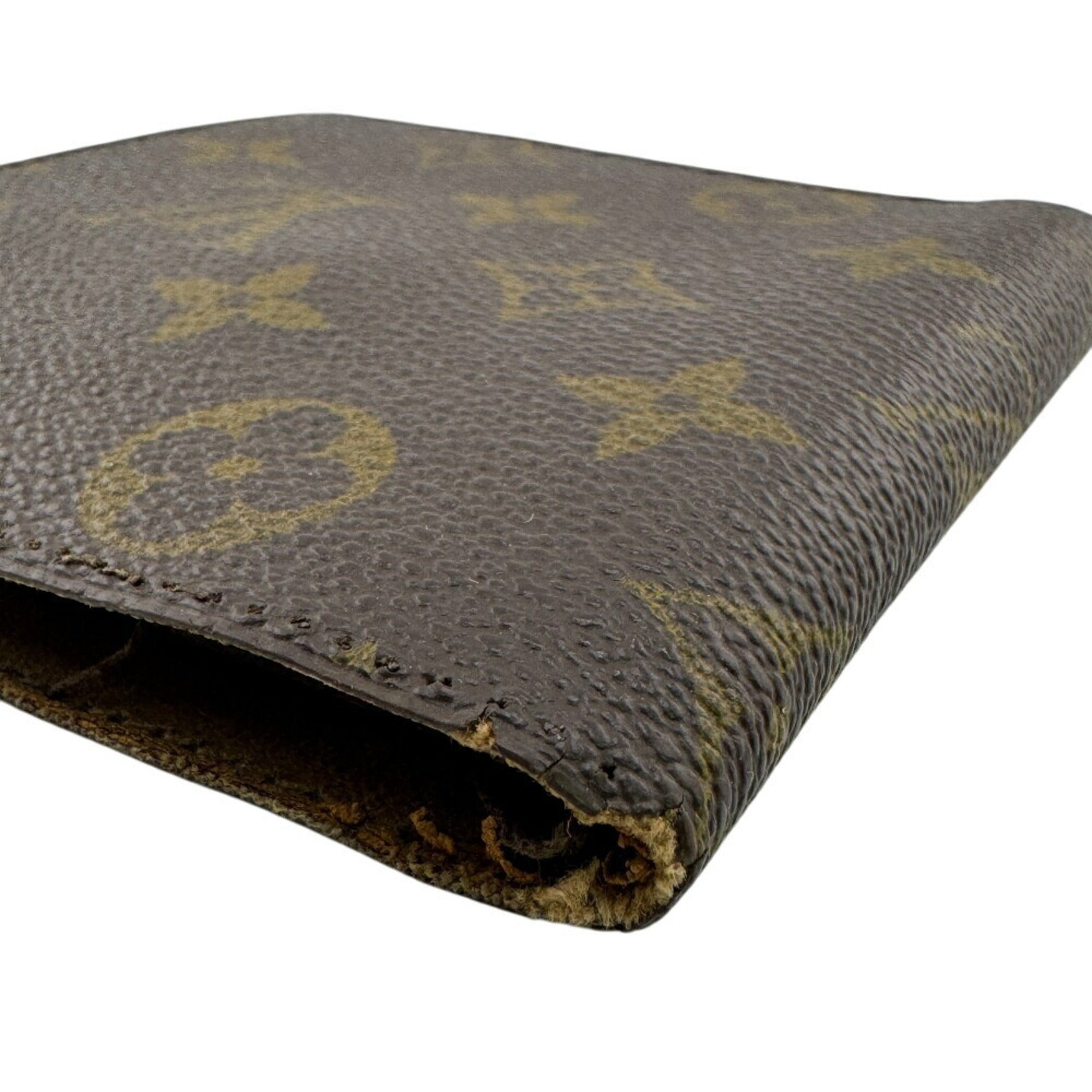 Louis Vuitton Brown Leather Wallet (Bi-Fold) (Pre-Owned)