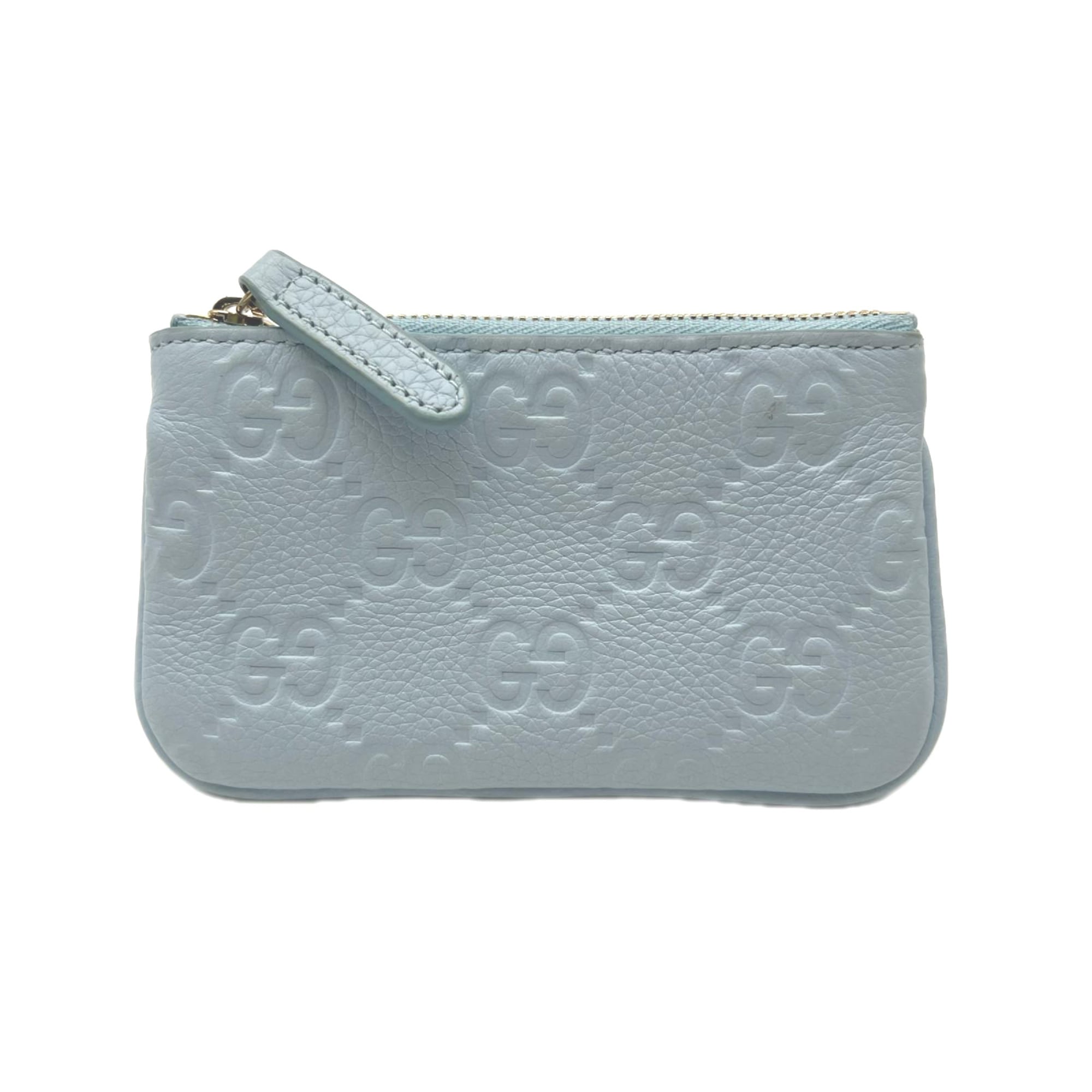 Gucci Blue Leather Coin Purse/Coin Case (Pre-Owned)