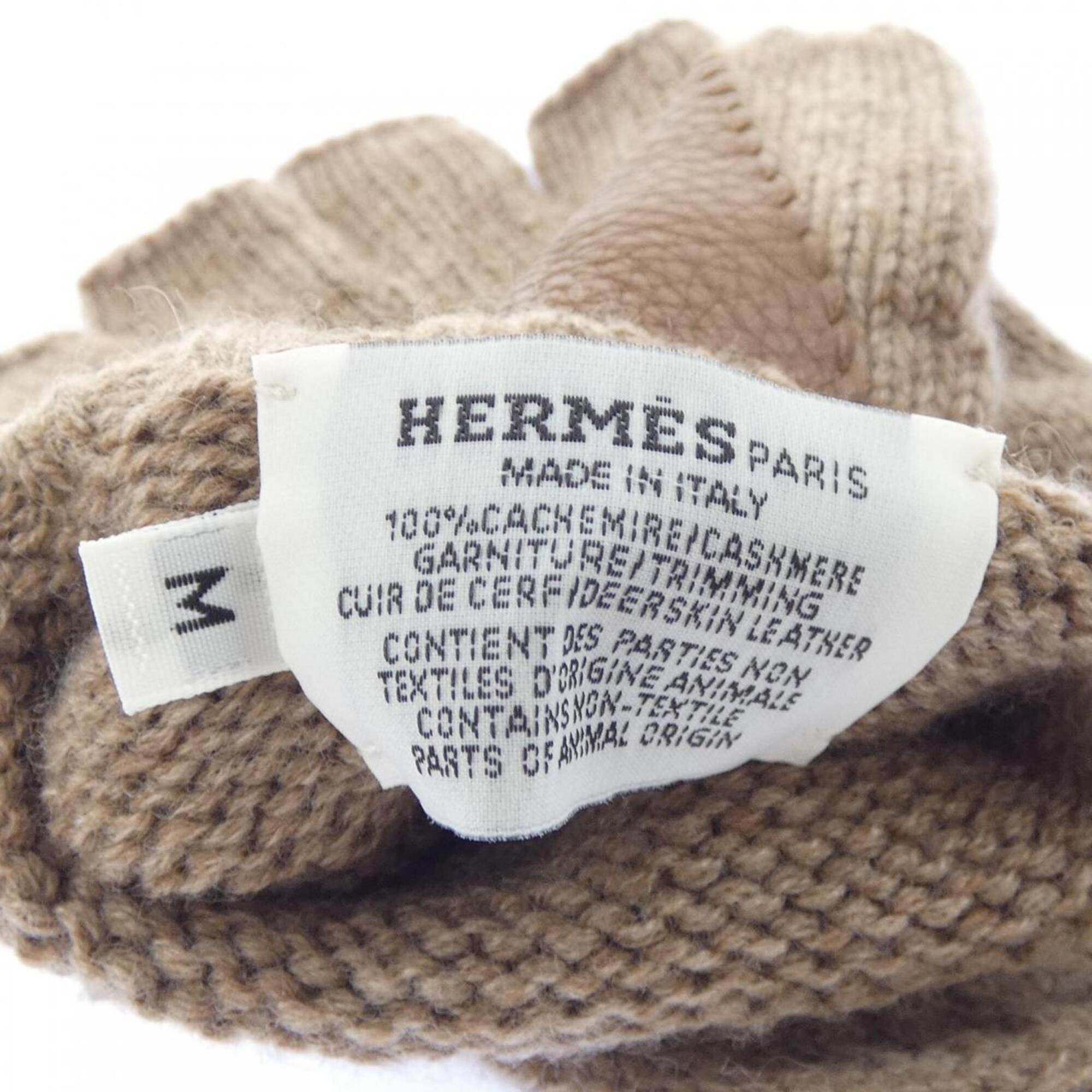 Hermes Brown Cashmere Mittens (Pre-Owned)