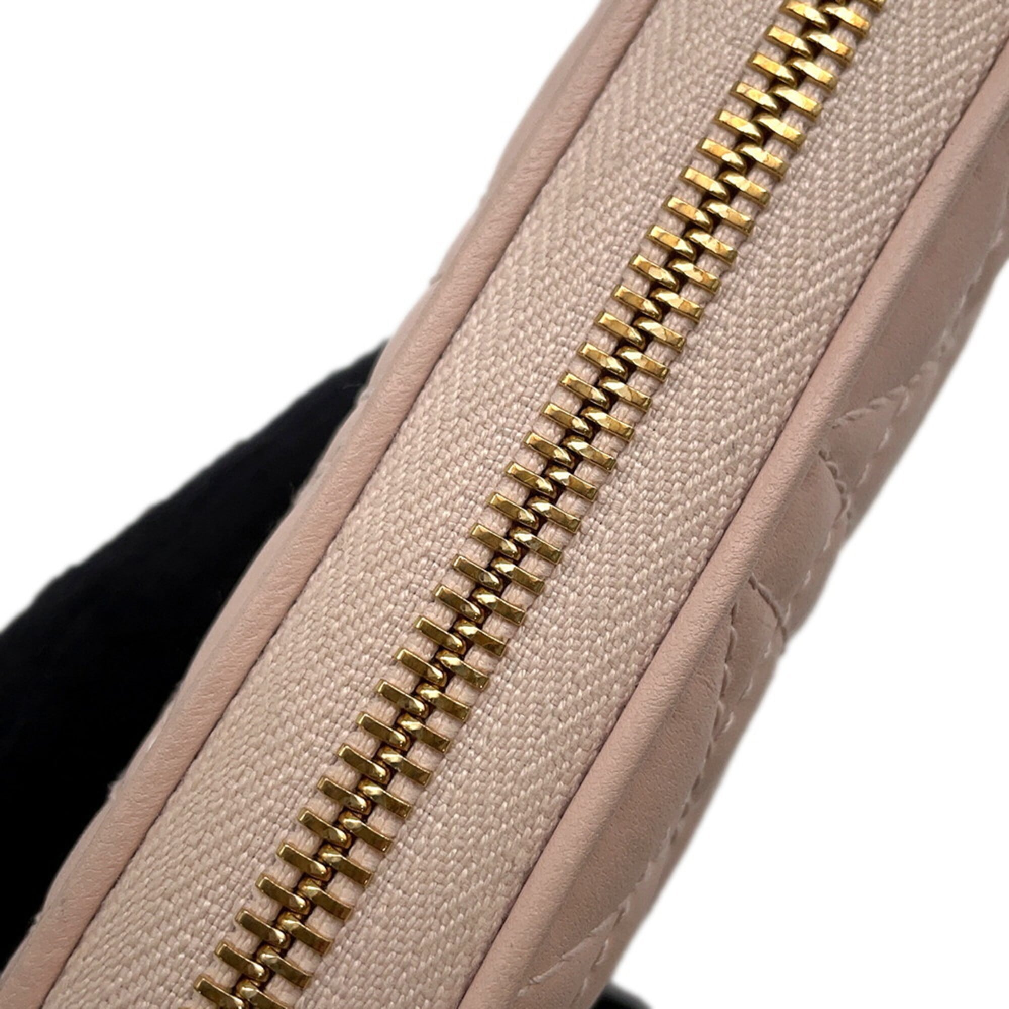 Christian Dior Pink Leather Long Wallet (Bi-Fold) (Pre-Owned)